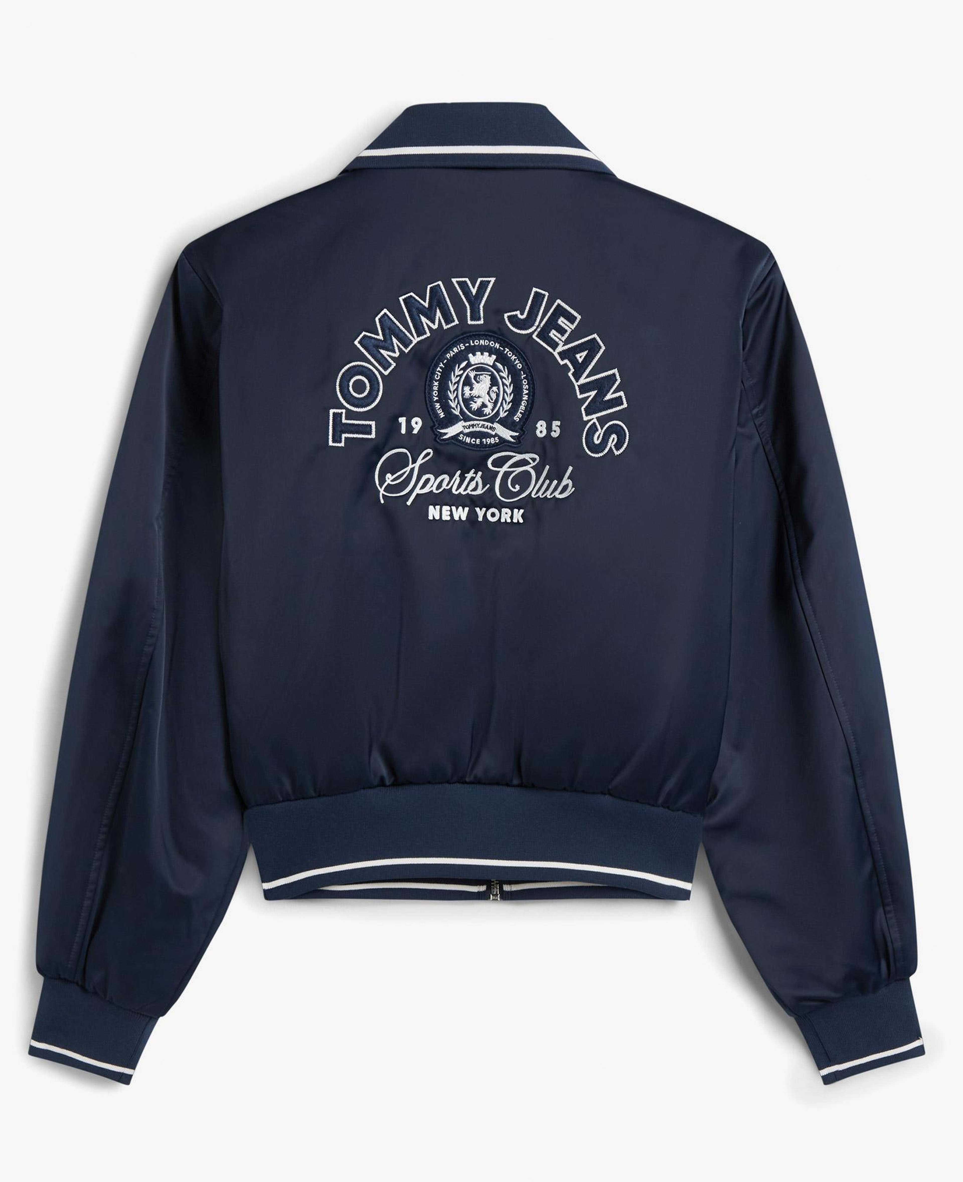 Tommy Hilfiger Collar Satin Varsity Kadın Mavi Ceket