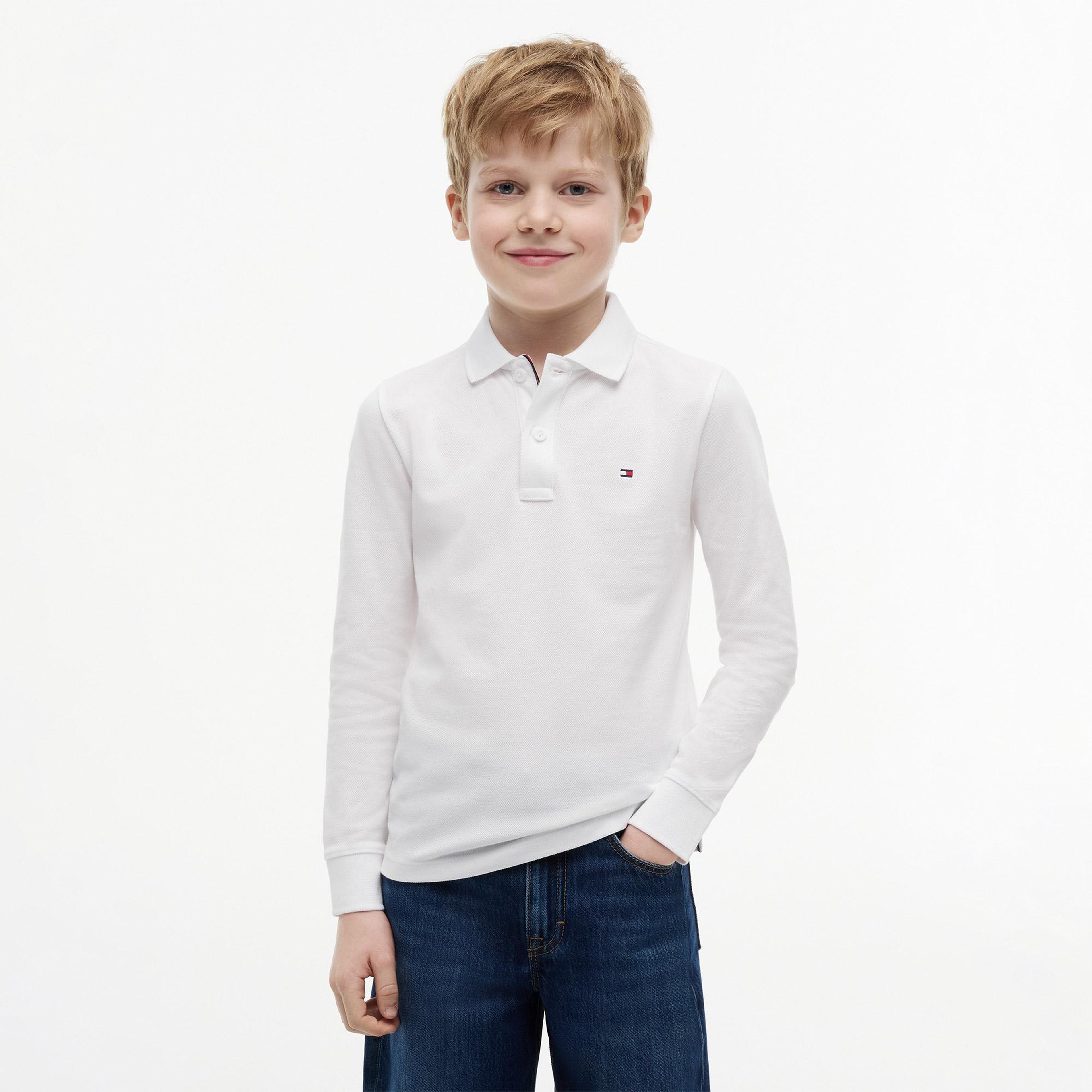 Tommy Hilfiger Çocuk Beyaz Polo
