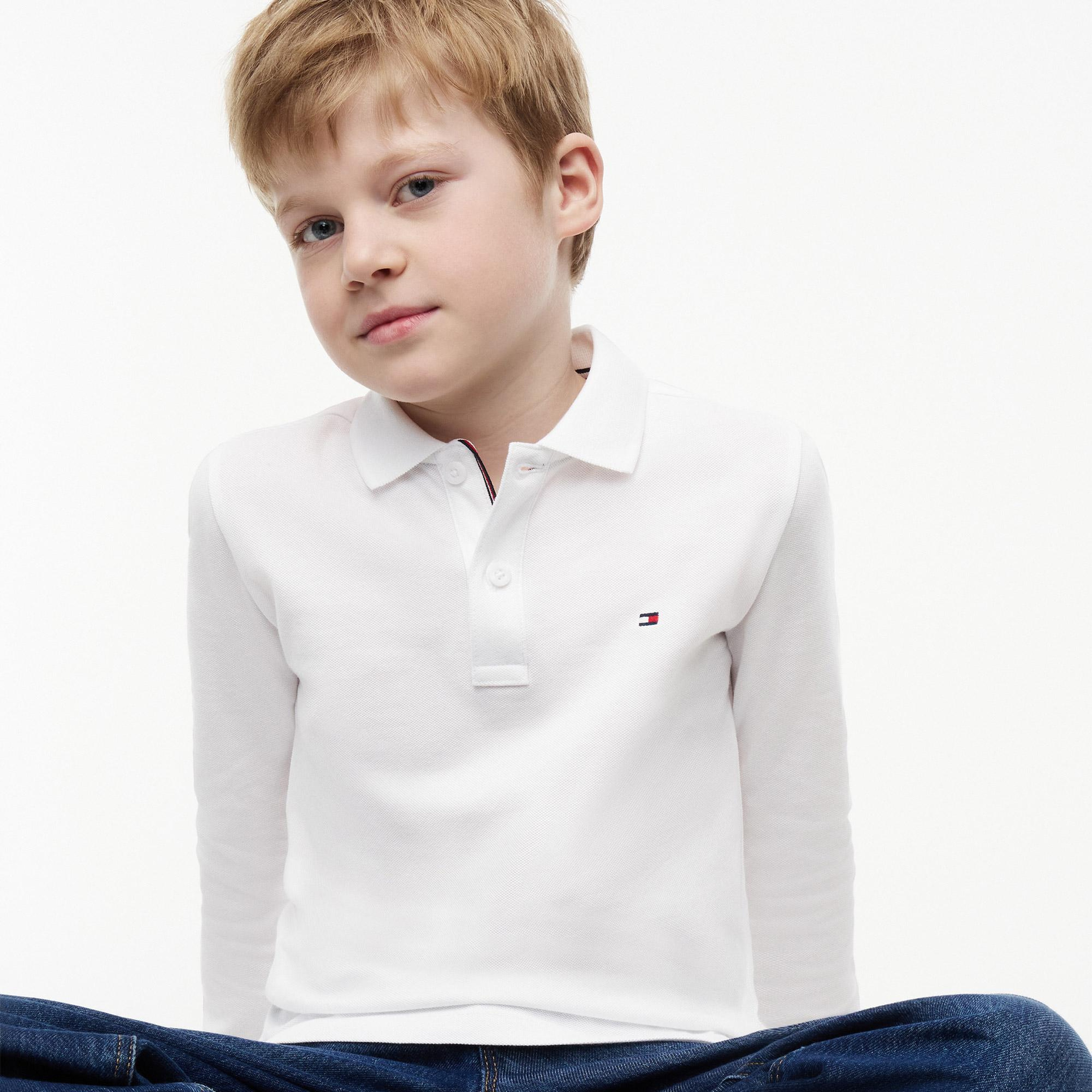 Tommy Hilfiger Çocuk Beyaz Polo