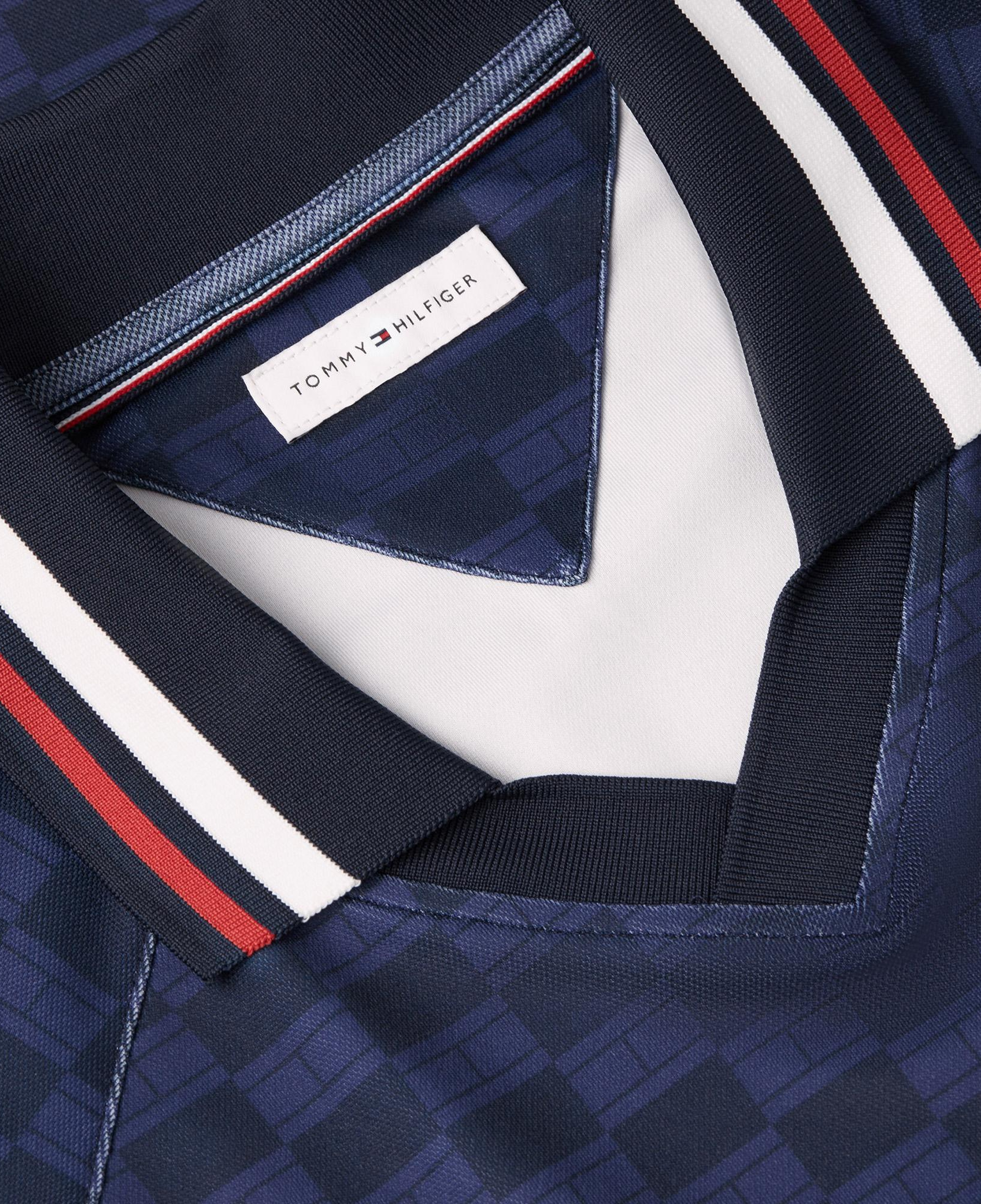 Tommy Hilfiger Countries Pique Printed Rugby Erkek Mavi Sweatshirt