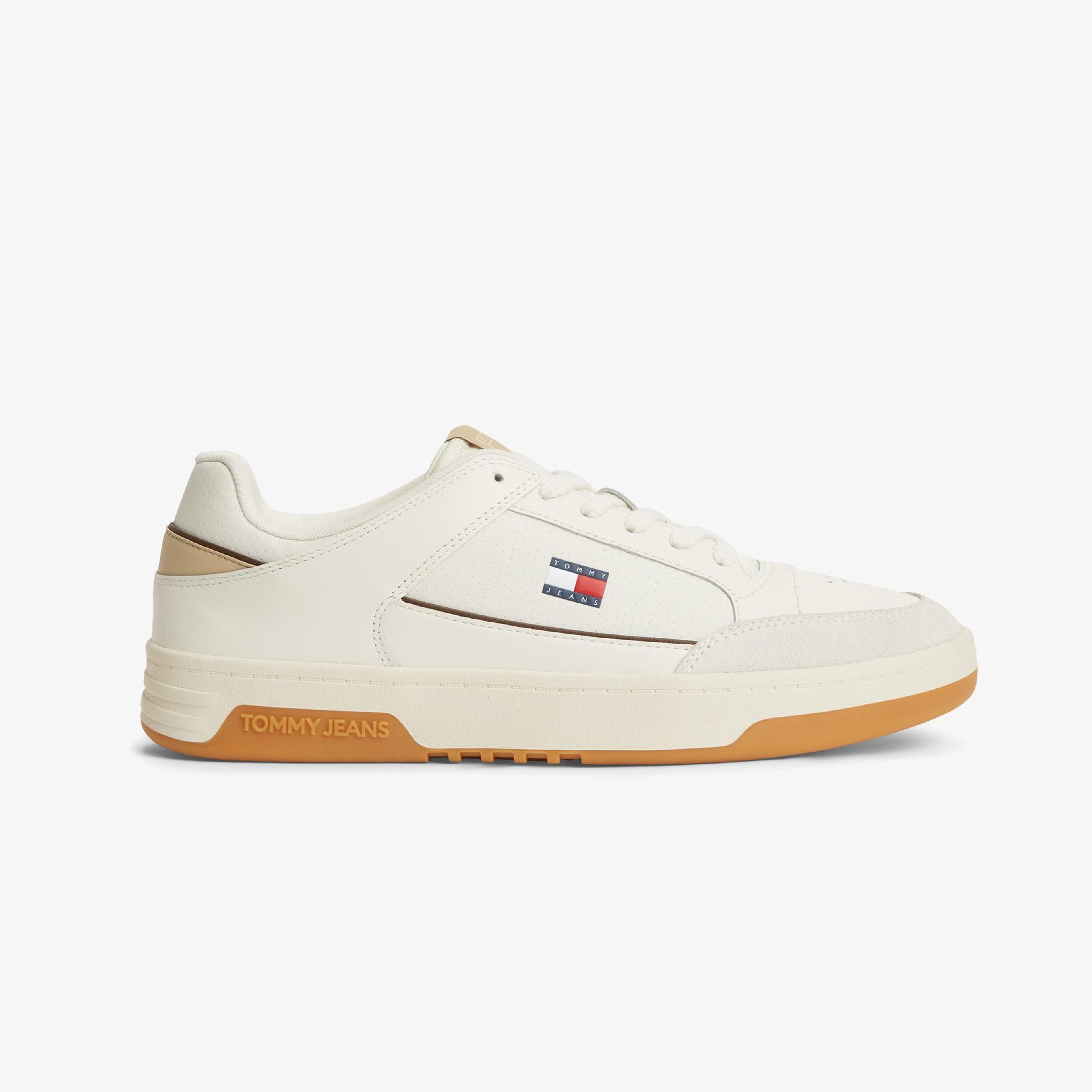 Tommy Hilfiger Cupsole Leather Erkek Beyaz Sneaker