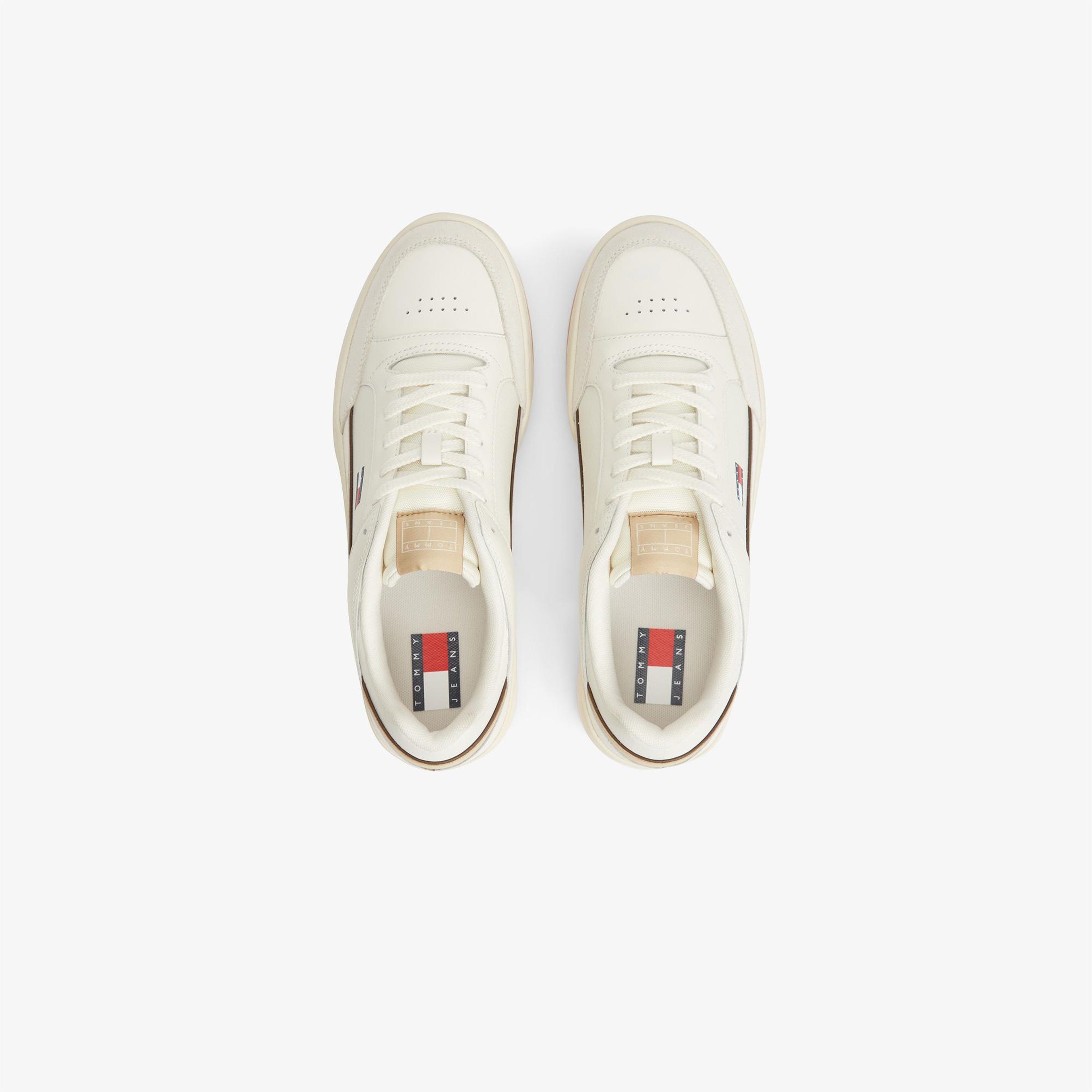 Tommy Hilfiger Cupsole Leather Erkek Beyaz Sneaker