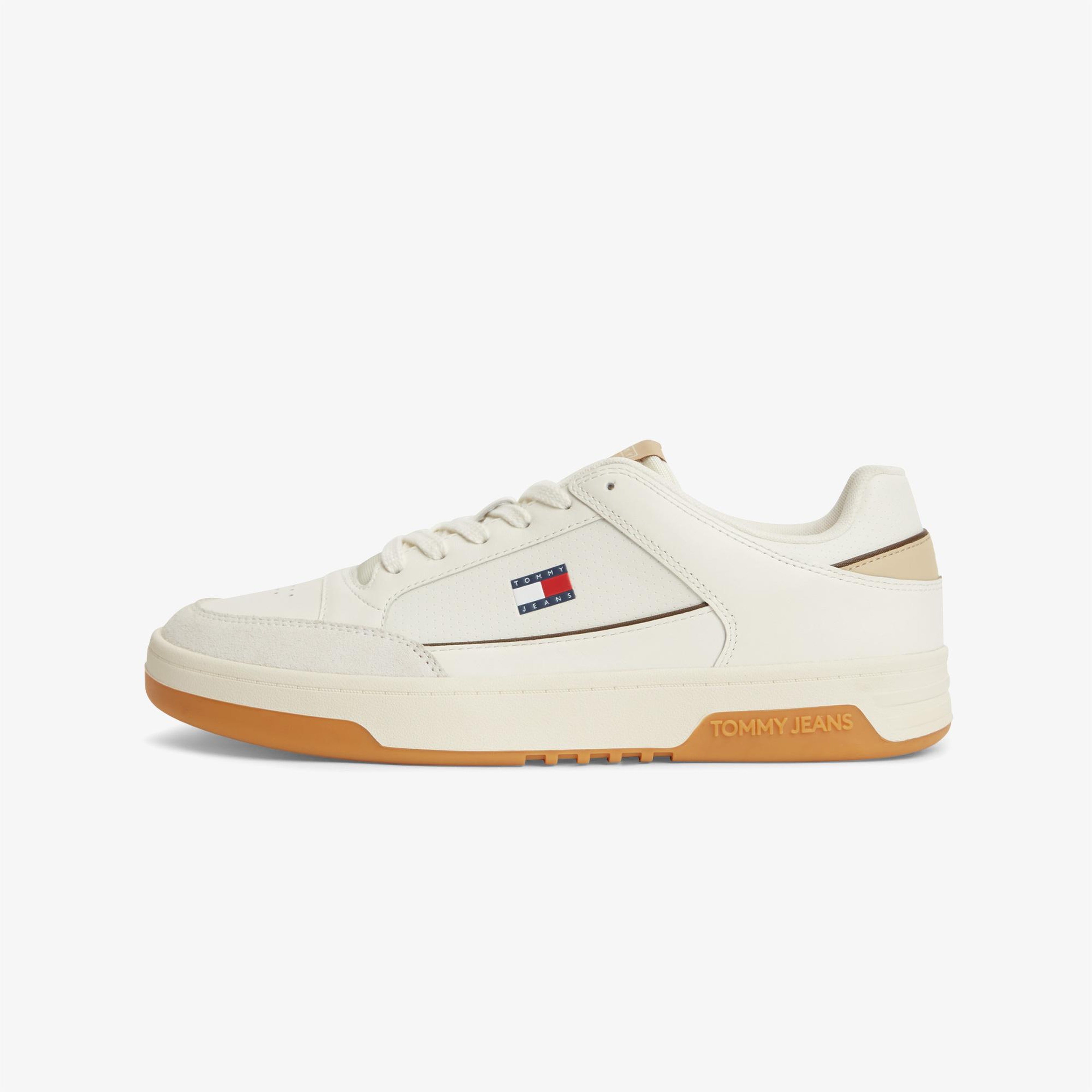 Tommy Hilfiger Cupsole Leather Erkek Beyaz Sneaker