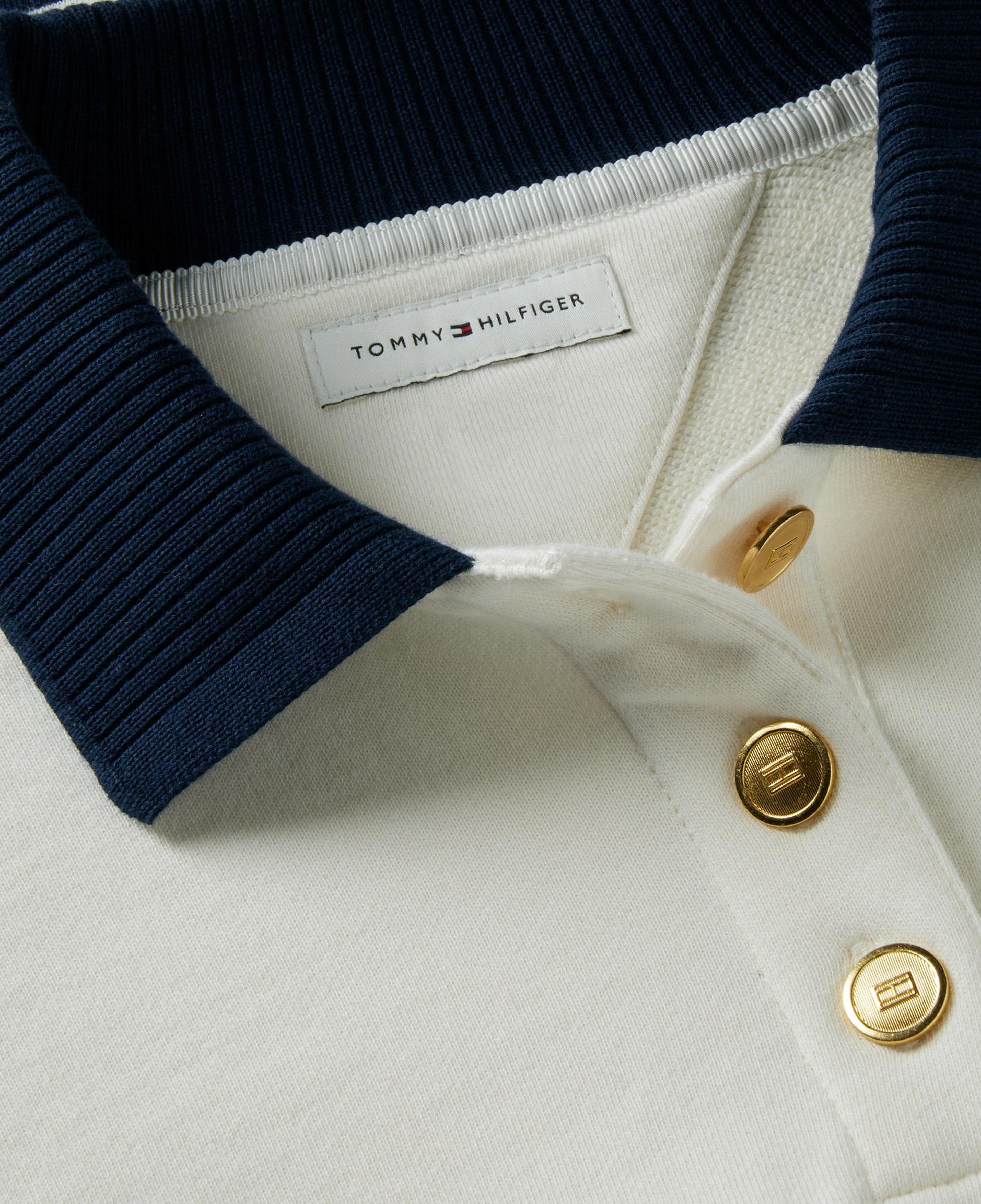 Tommy Hilfiger Roundal Collar Kadın Beyaz Sweatshirt