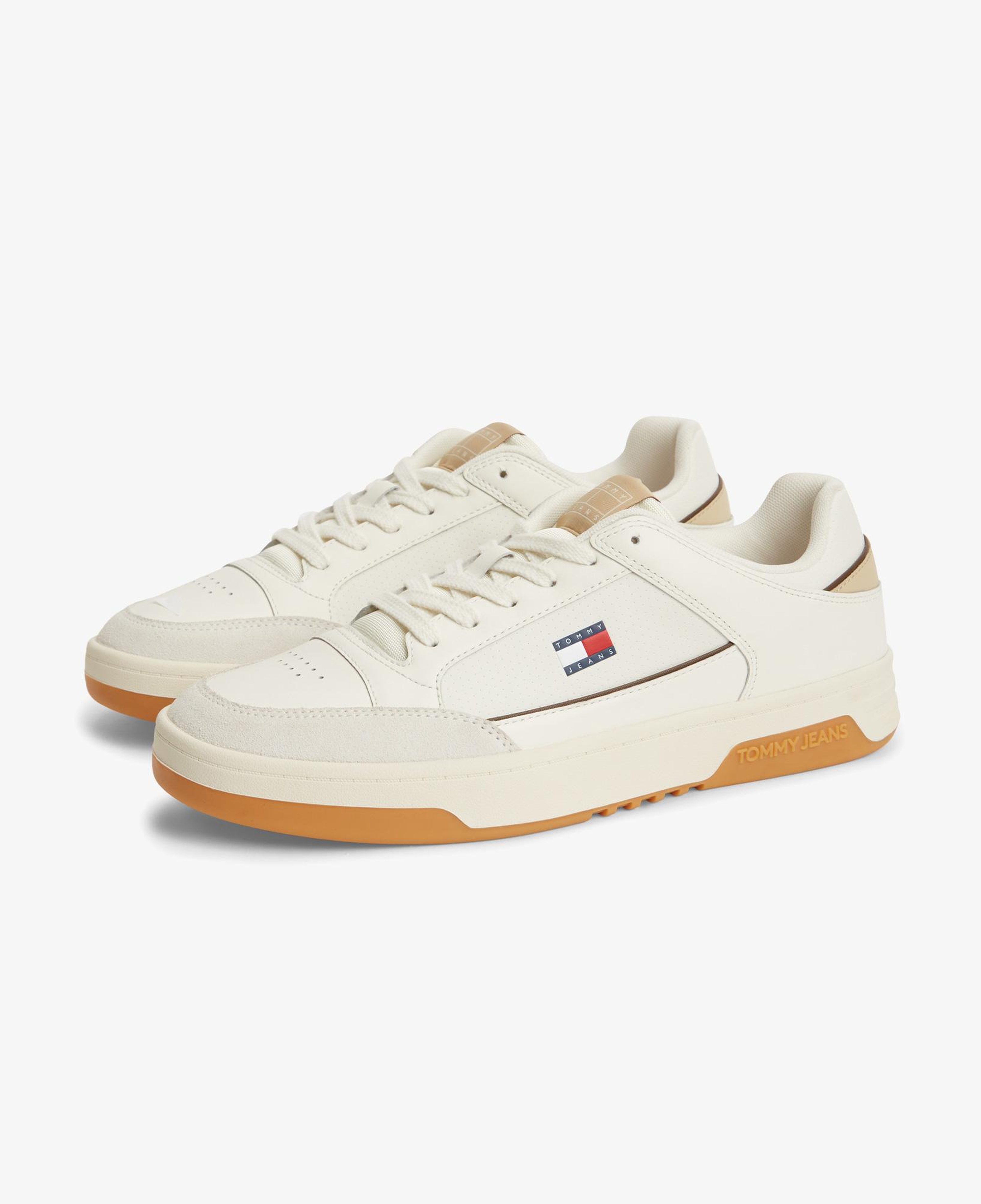 Tommy Hilfiger Cupsole Leather Erkek Beyaz Sneaker