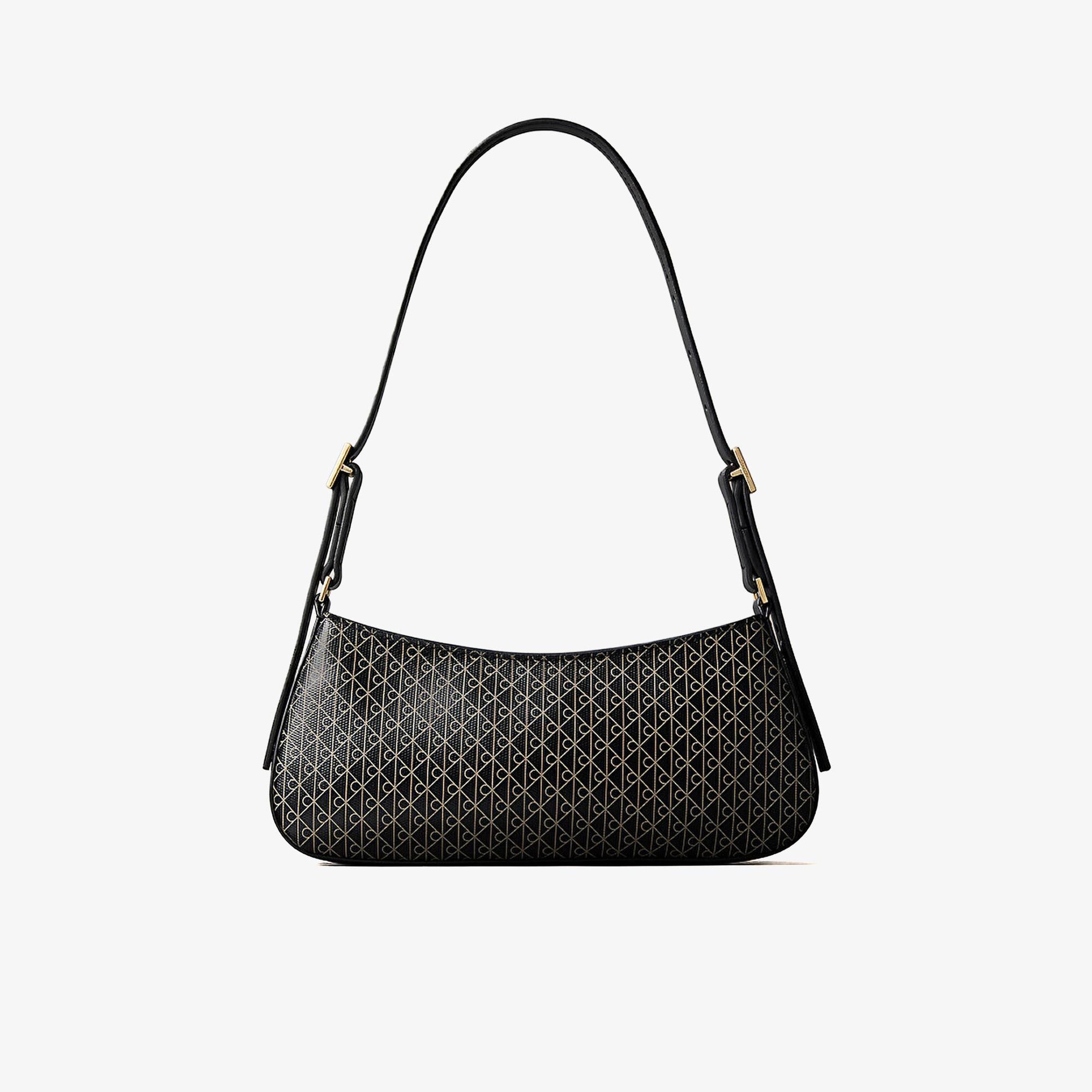 Calvin Klein Emblem Small Kadın Siyah Omuz Çantası