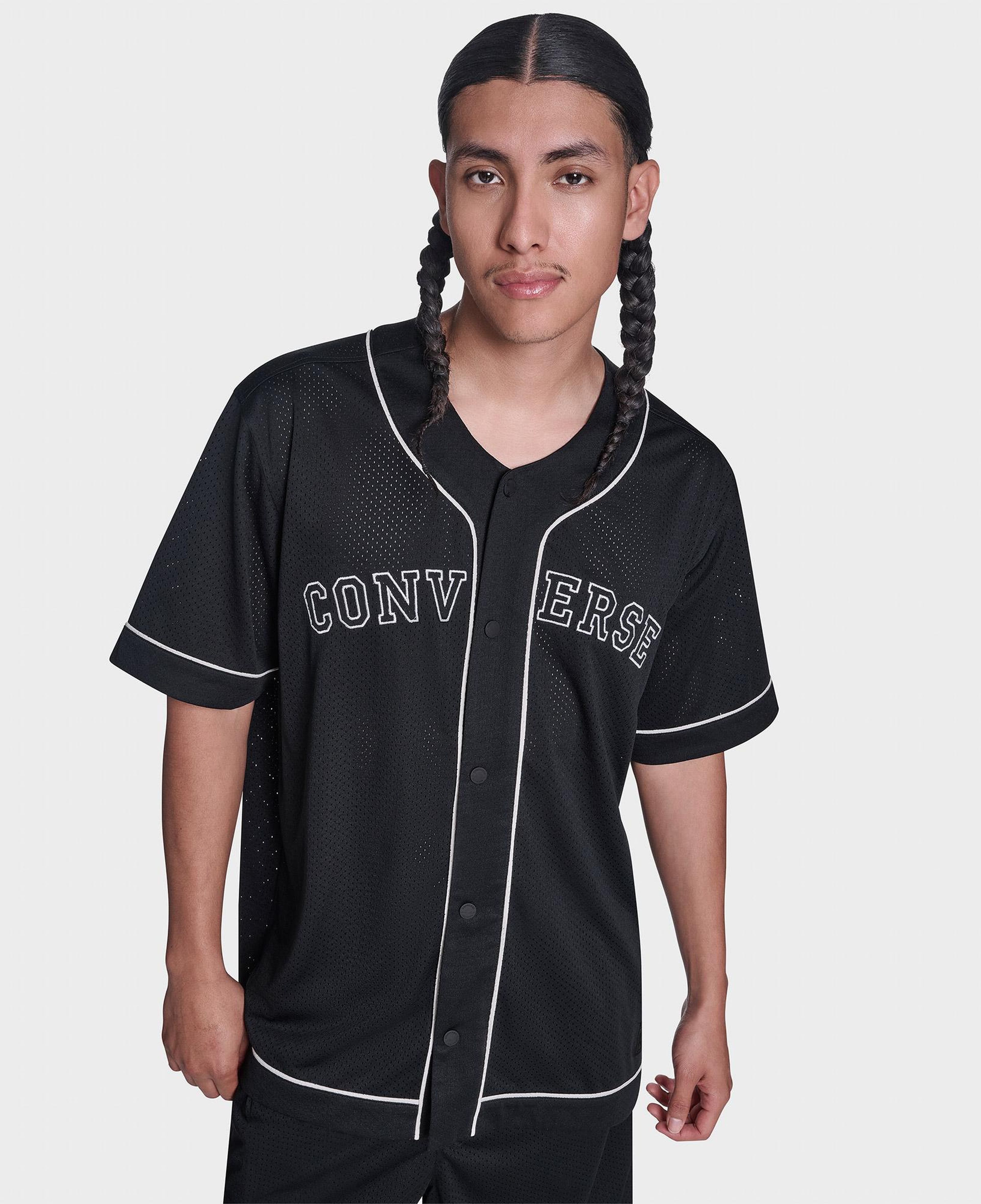 Converse Erkek Siyah Baseball Forması