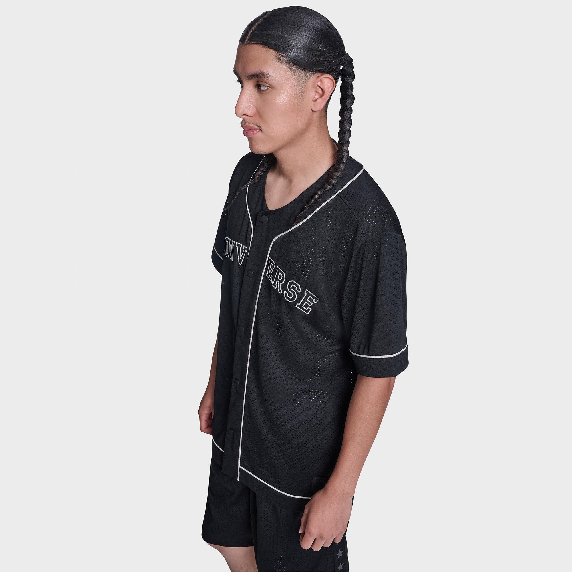 Converse Erkek Siyah Baseball Forması