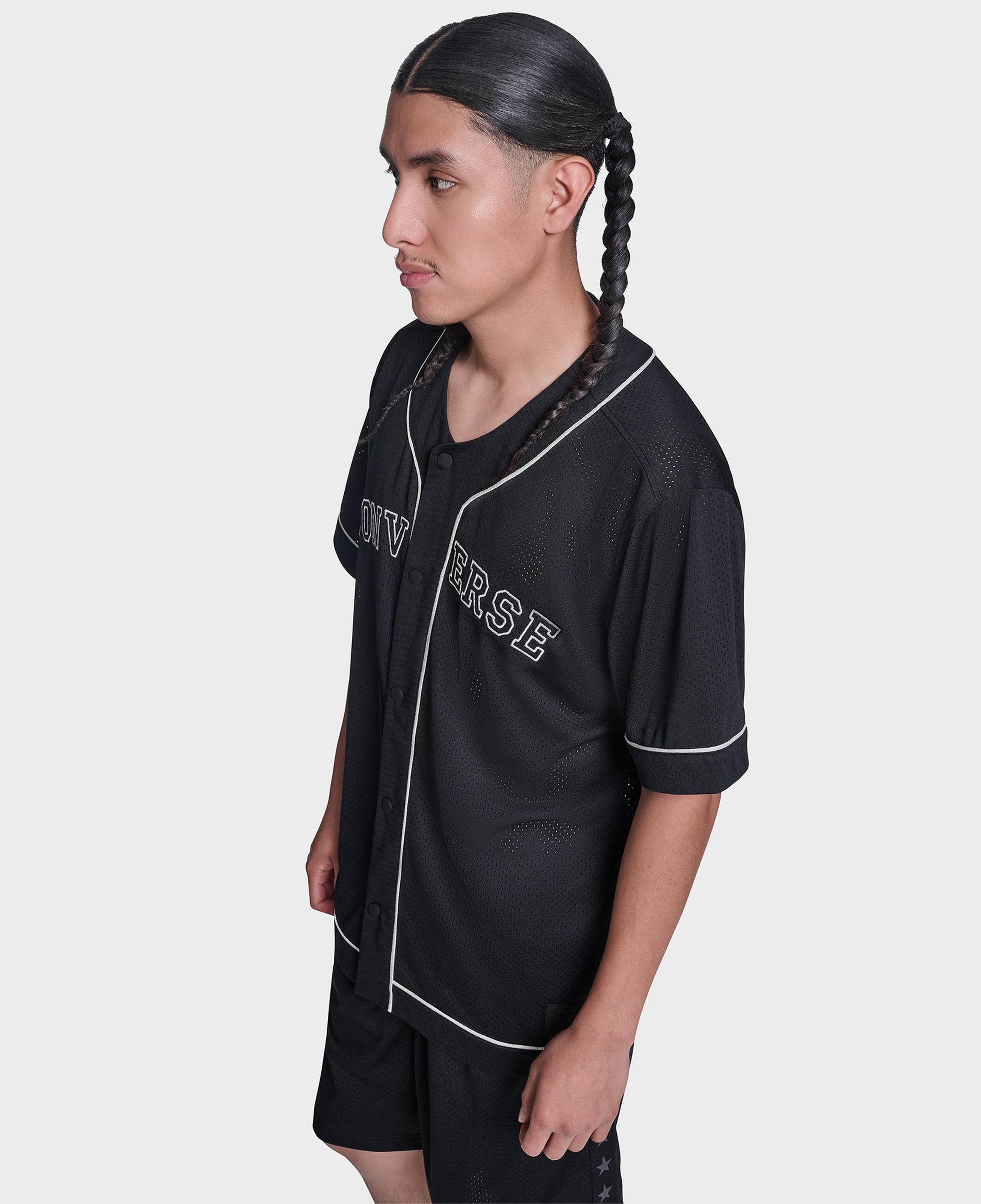 Converse Erkek Siyah Baseball Forması
