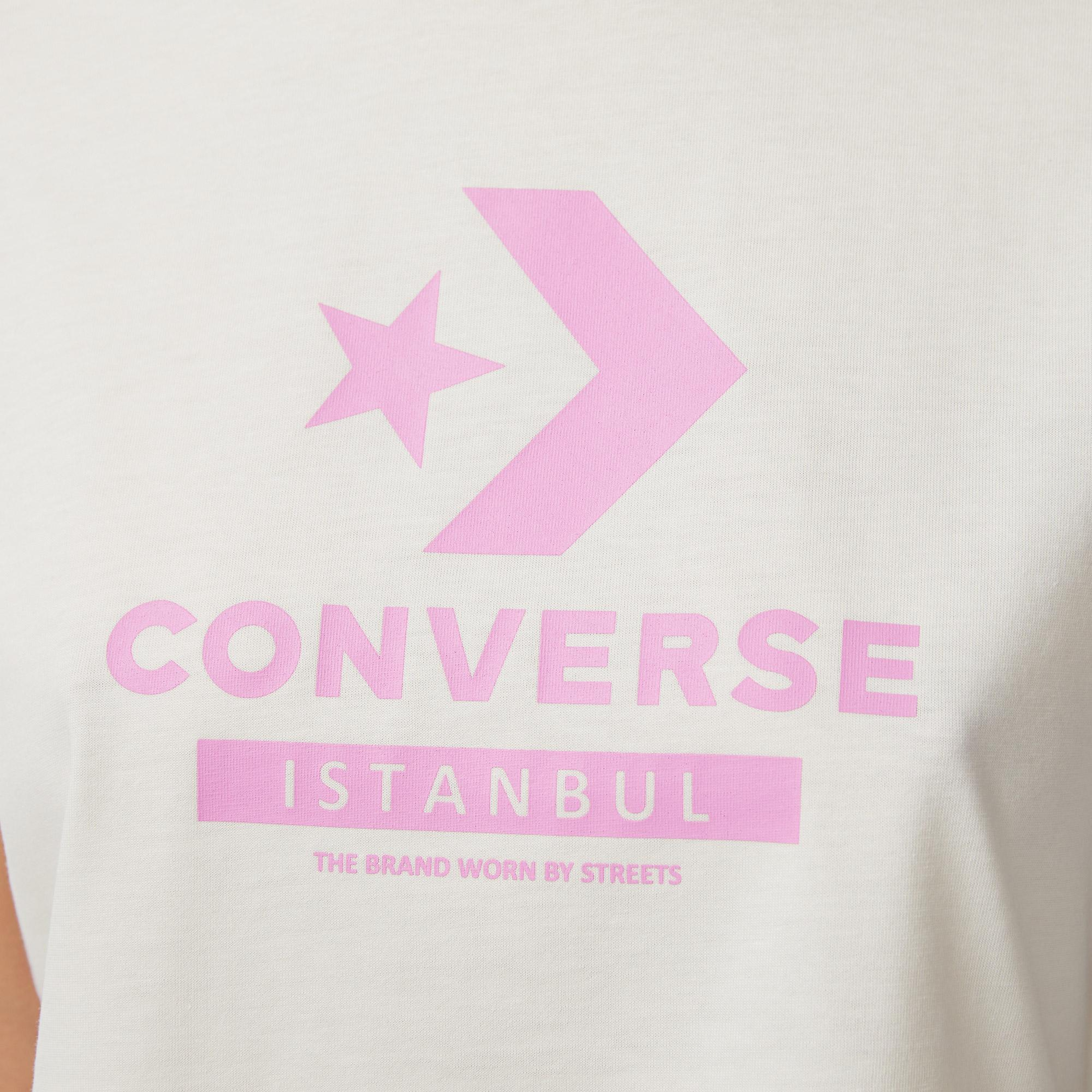 Converse Kadın Krem T-Shirt