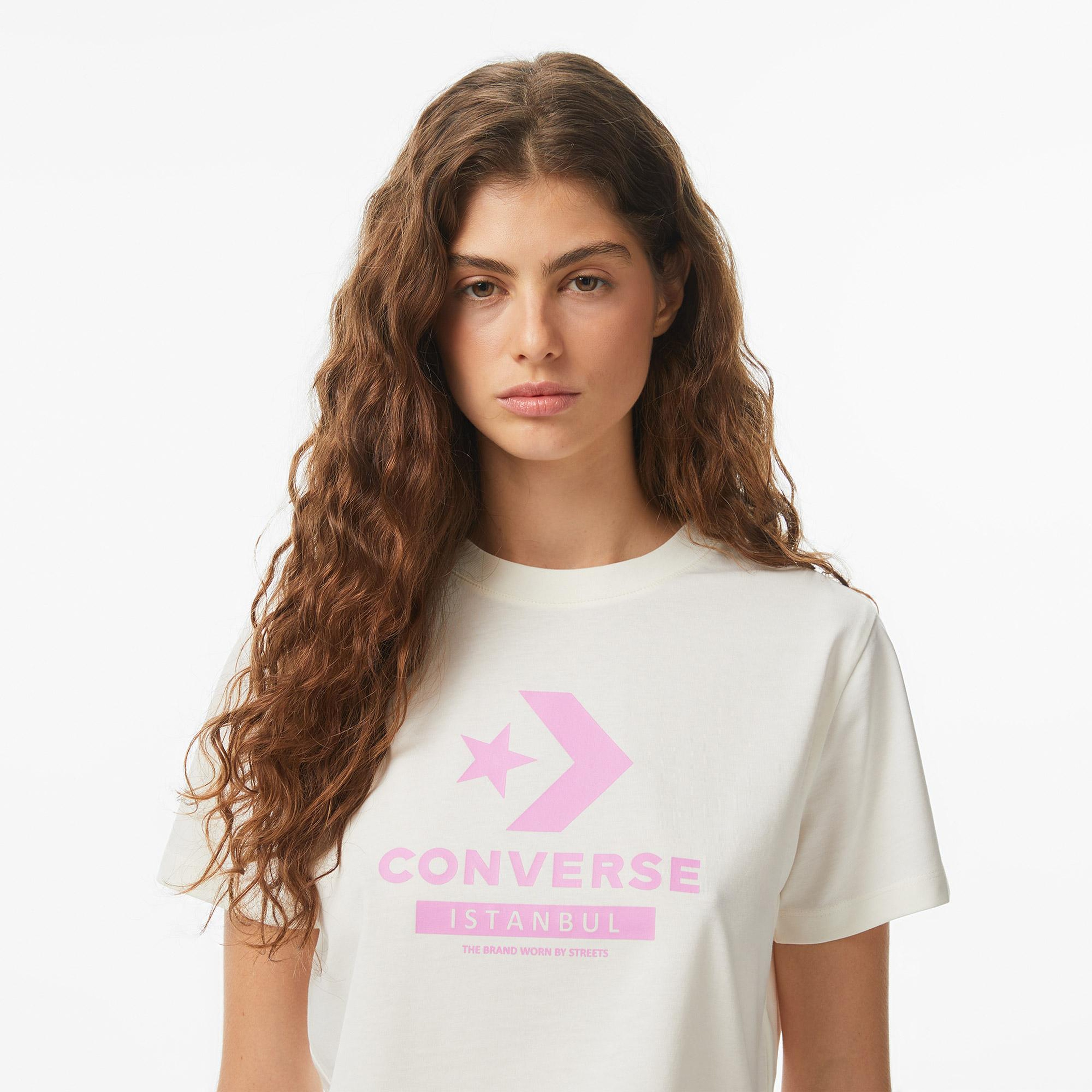 Converse Kadın Krem T-Shirt