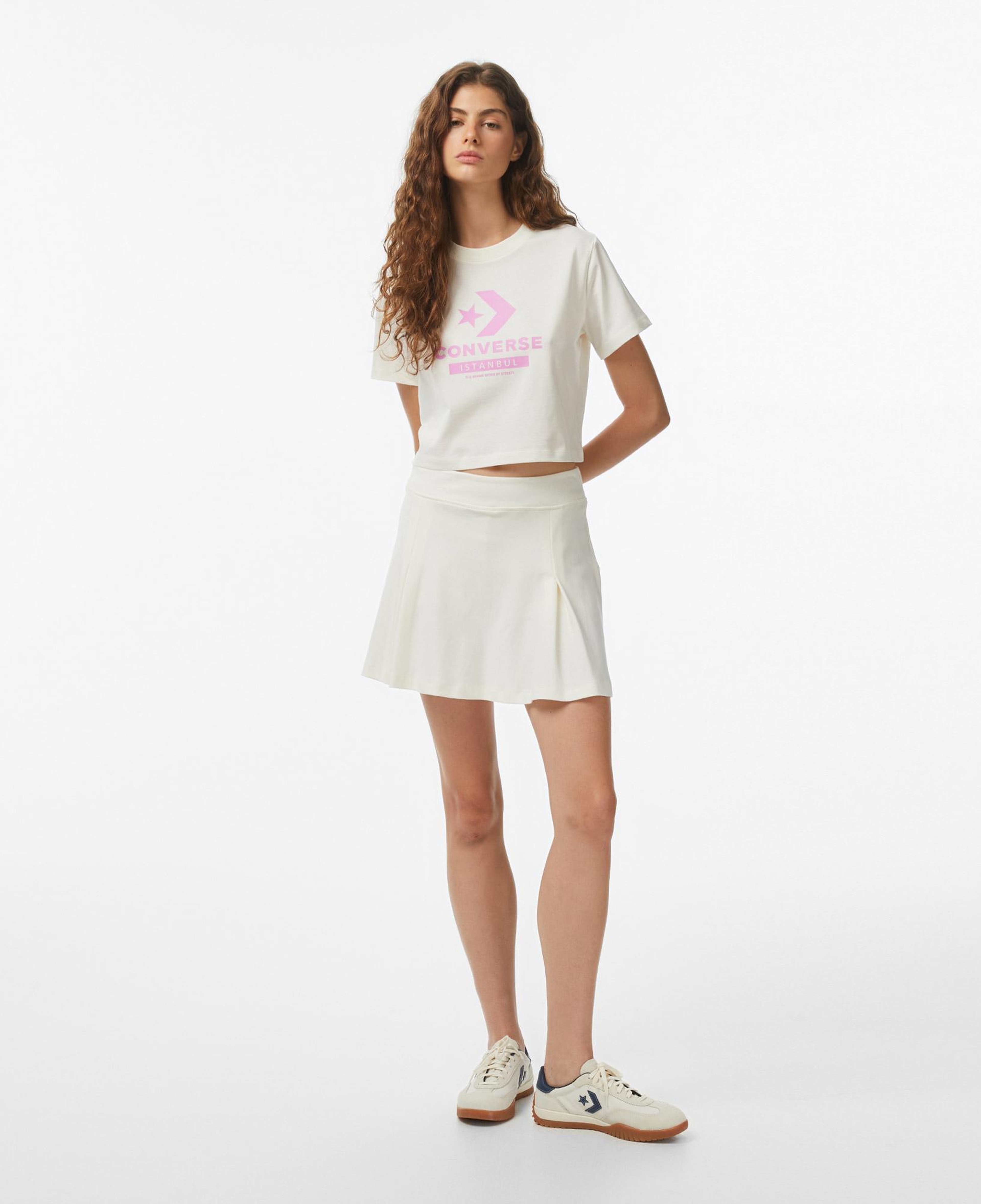 Converse Kadın Krem T-Shirt