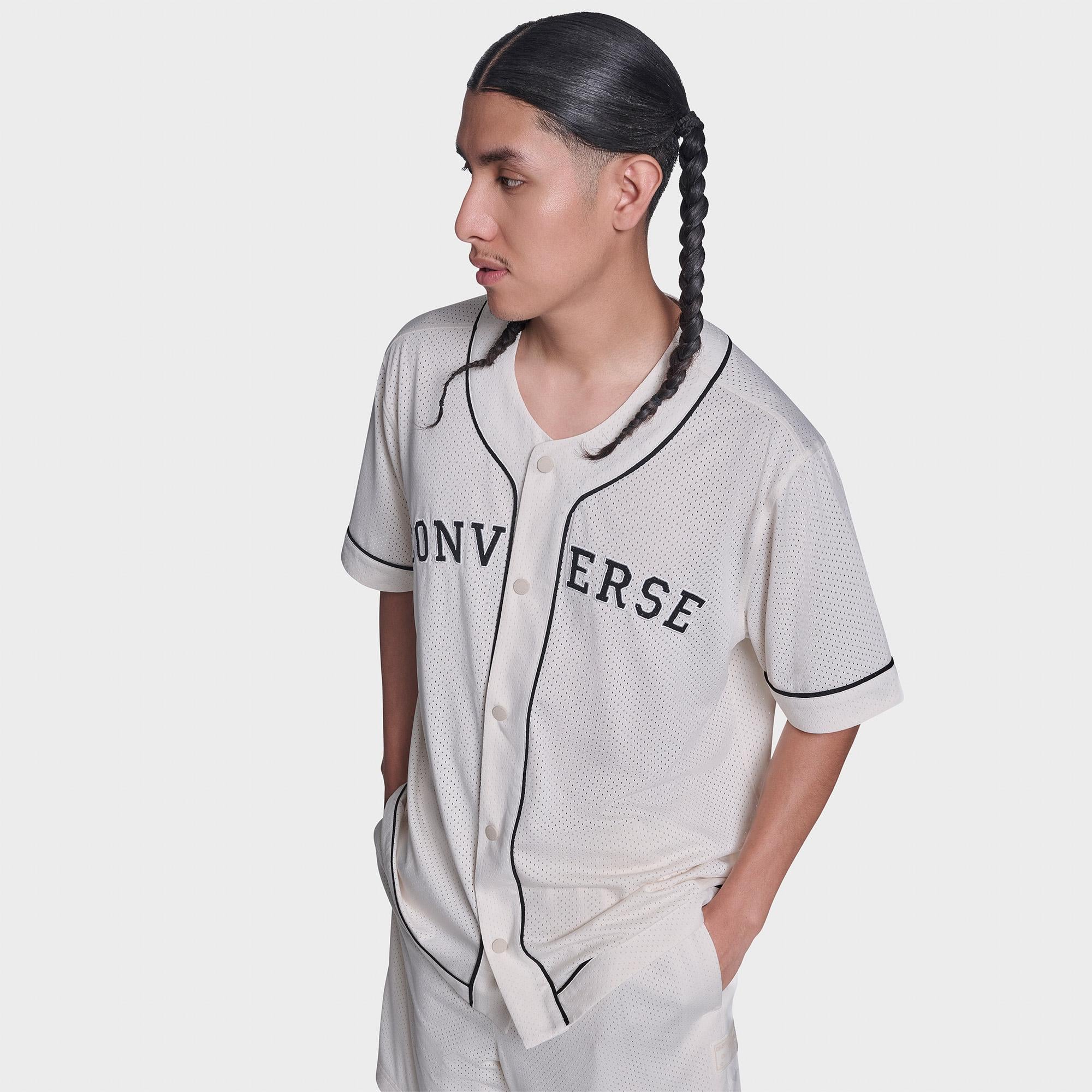 Converse Erkek Krem Baseball Forması