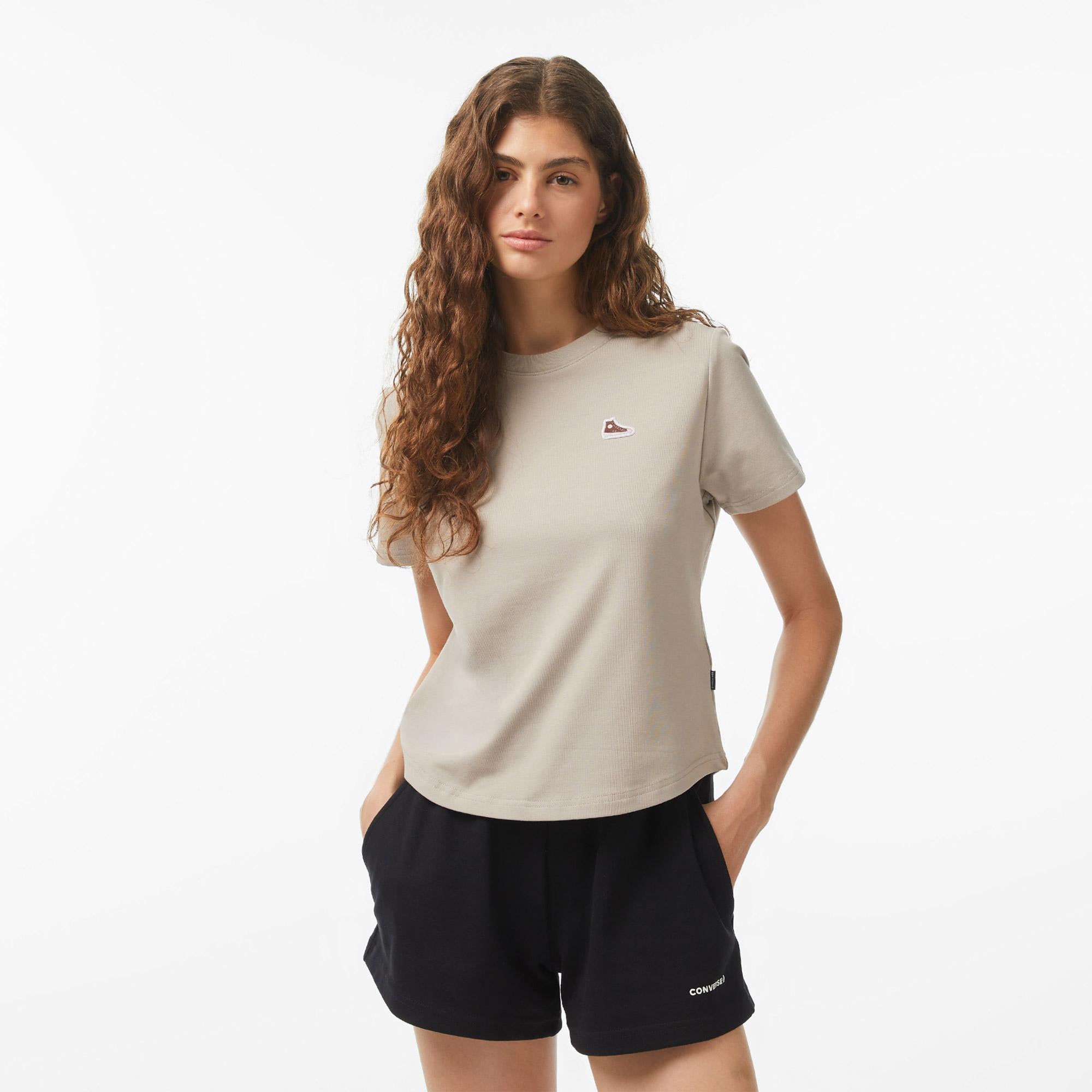 Converse Kadın Bej T-Shirt
