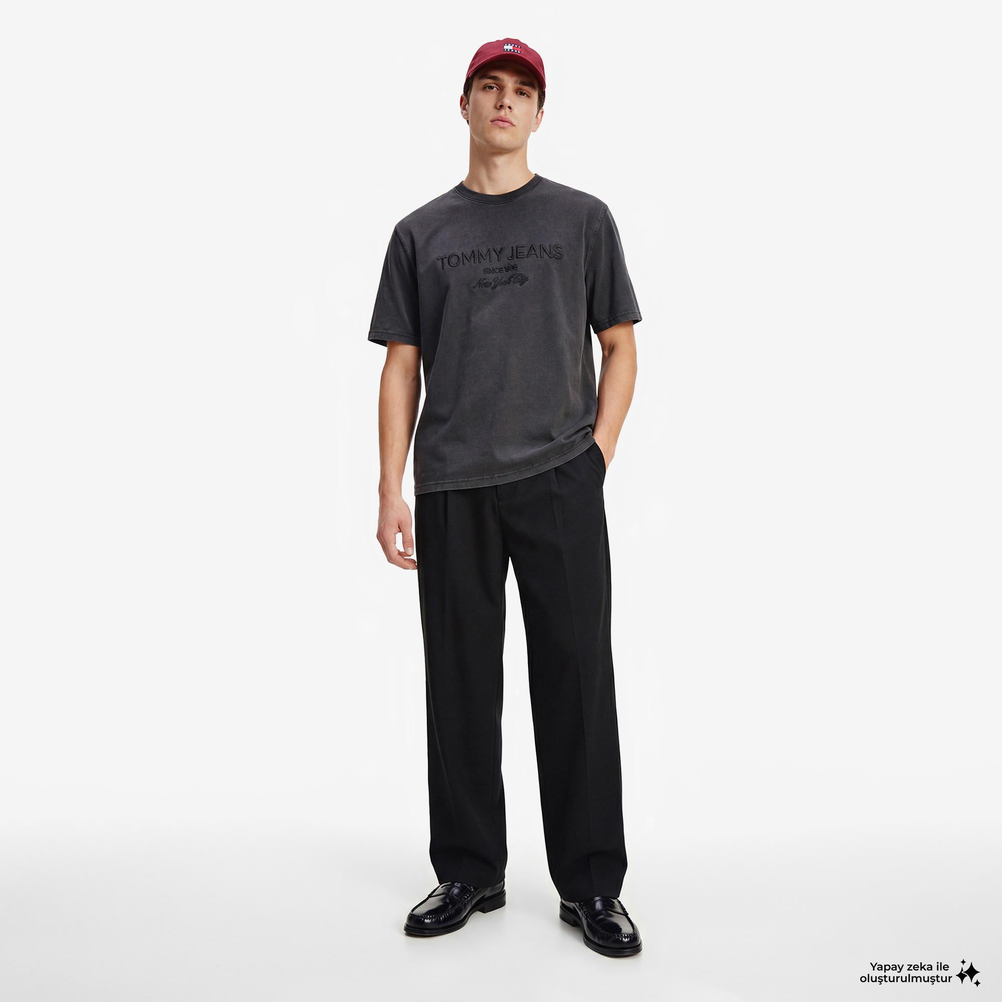 Tommy Hilfiger New Classics Erkek Siyah T-Shirt