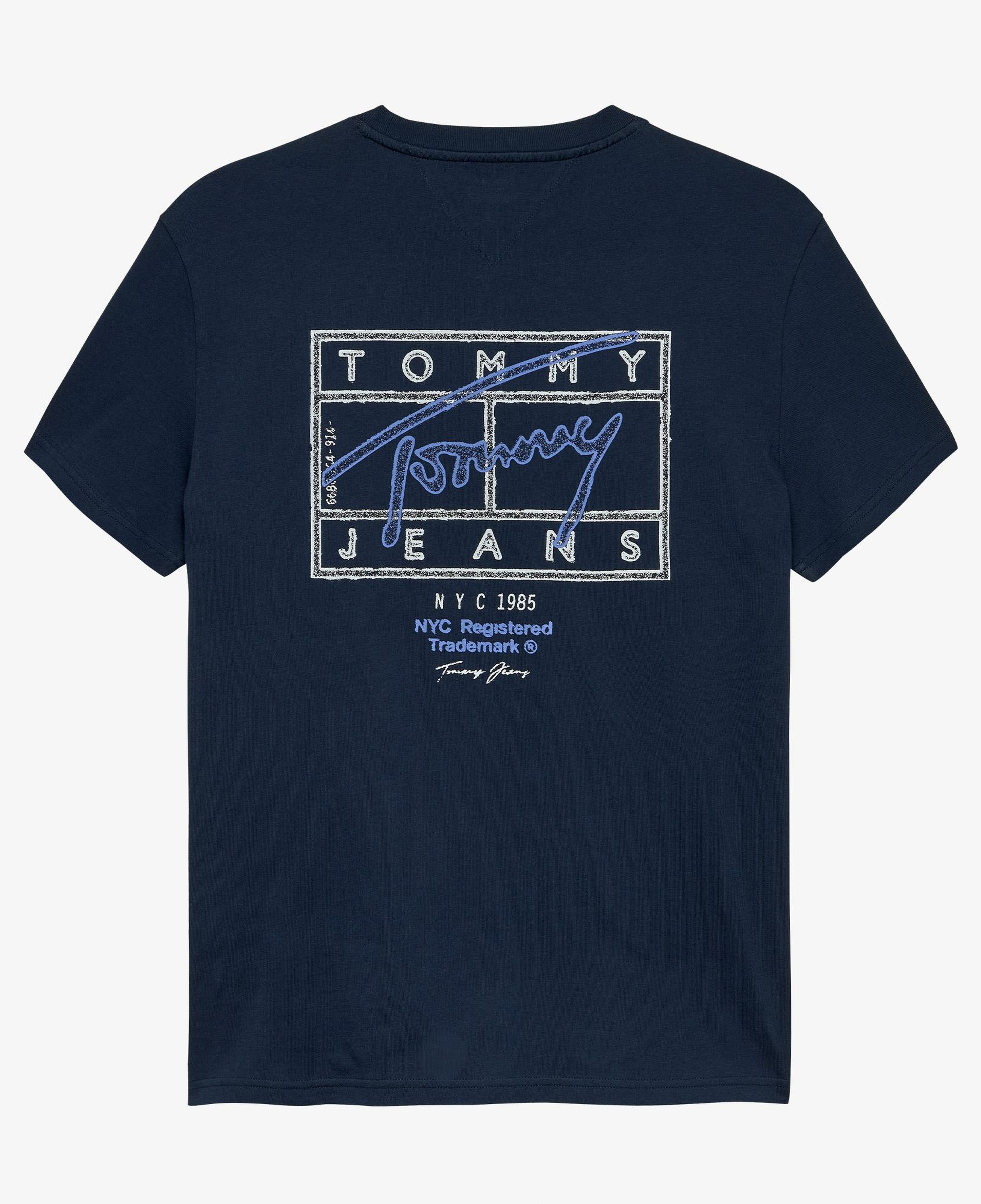 Tommy Hilfiger Signature Erkek Lacivert T-Shirt