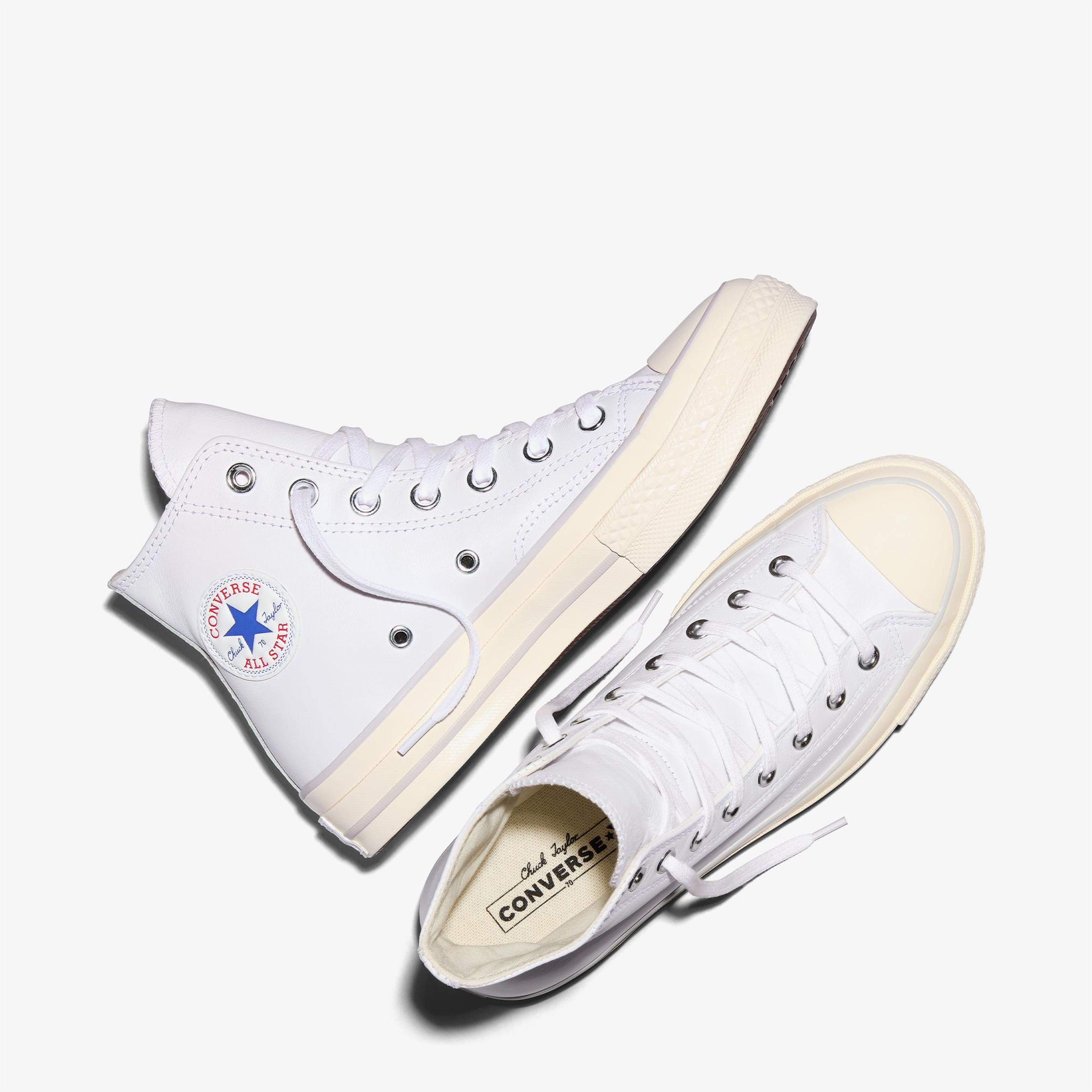 Converse Chuck 70 Unisex Beyaz Deri Sneaker