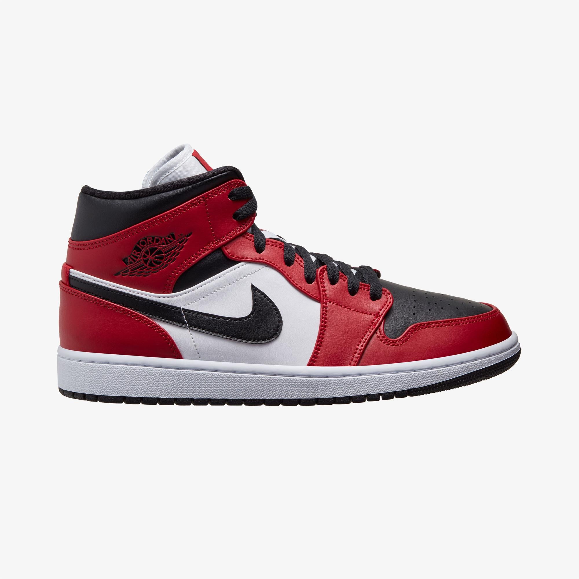 Jordan Air 1 Mid Erkek Kırmızı Spor Ayakkabı