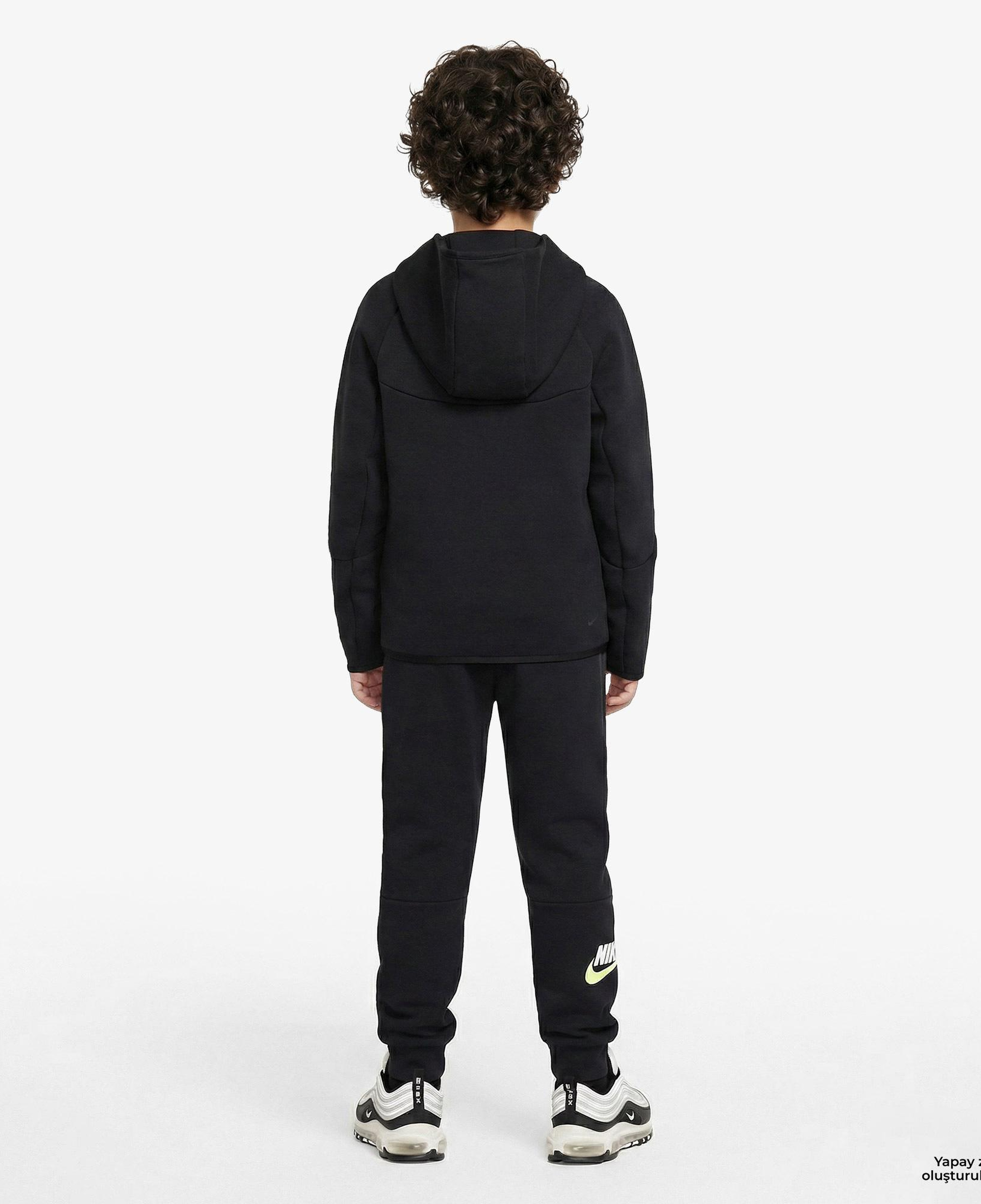 Nike Sportswear Tech Fleece Çocuk Siyah Eşofman Üstü