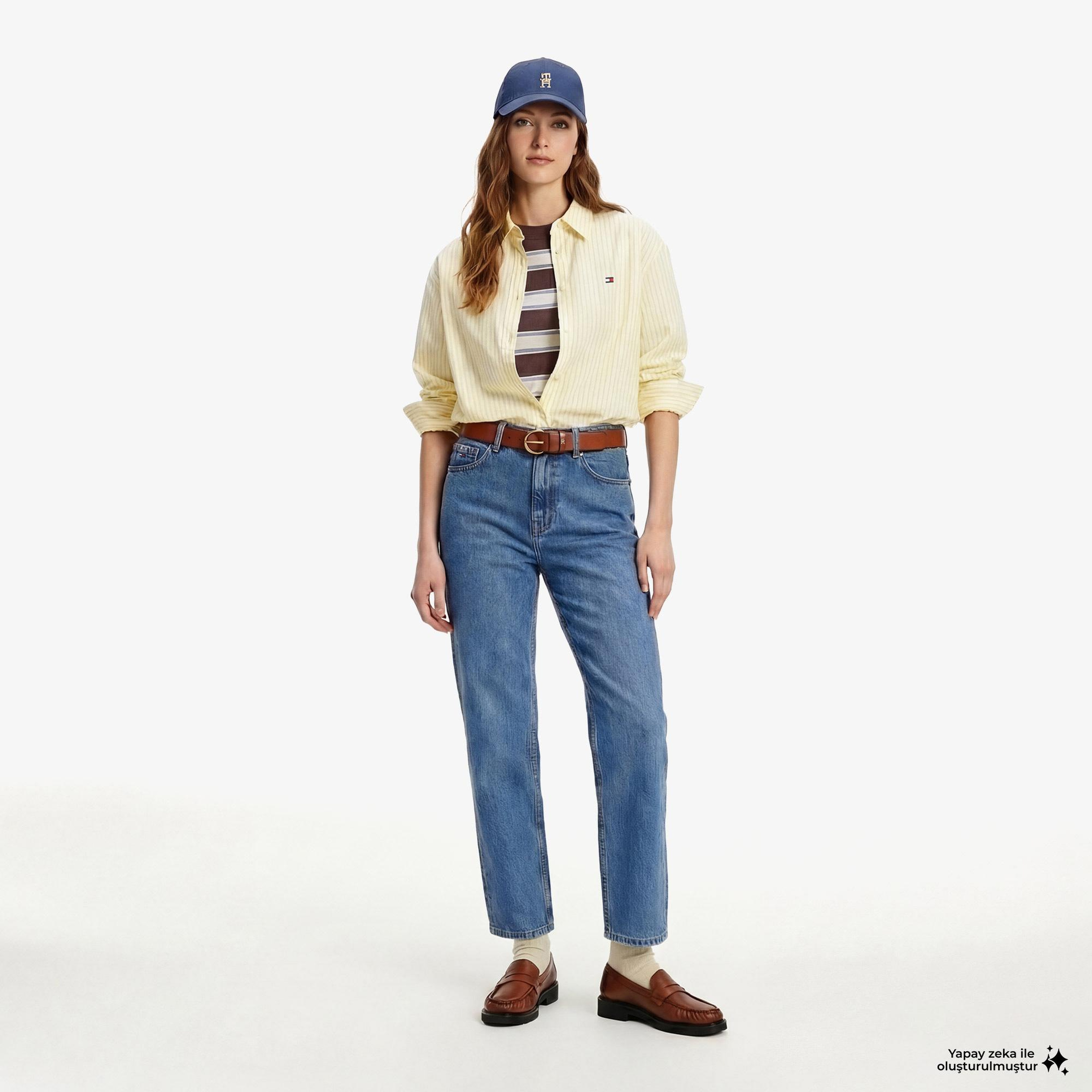 Tommy Hilfiger Authentic Wash Kadın Mavi Jean