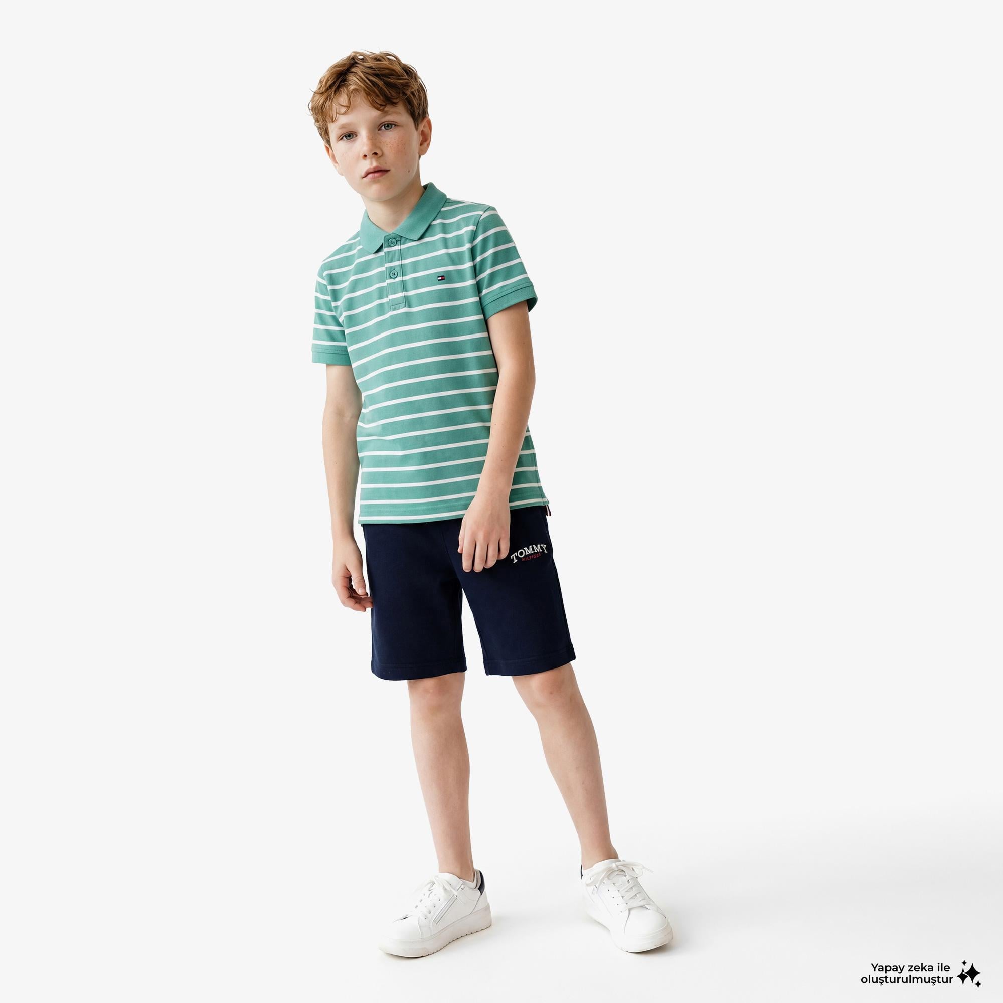 Tommy Hilfiger Graphic Çocuk Lacivert Şort