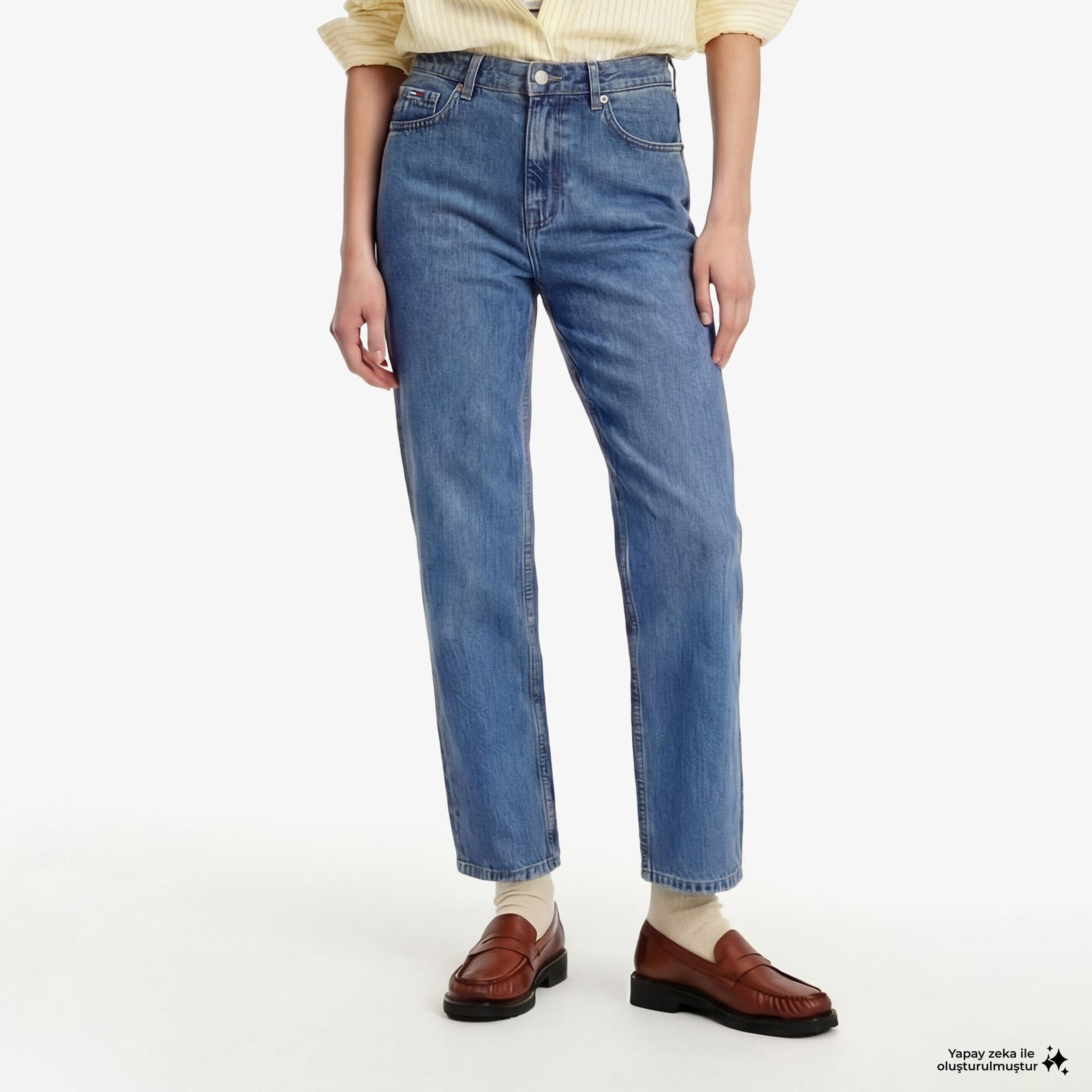 Tommy Hilfiger Authentic Wash Kadın Mavi Jean