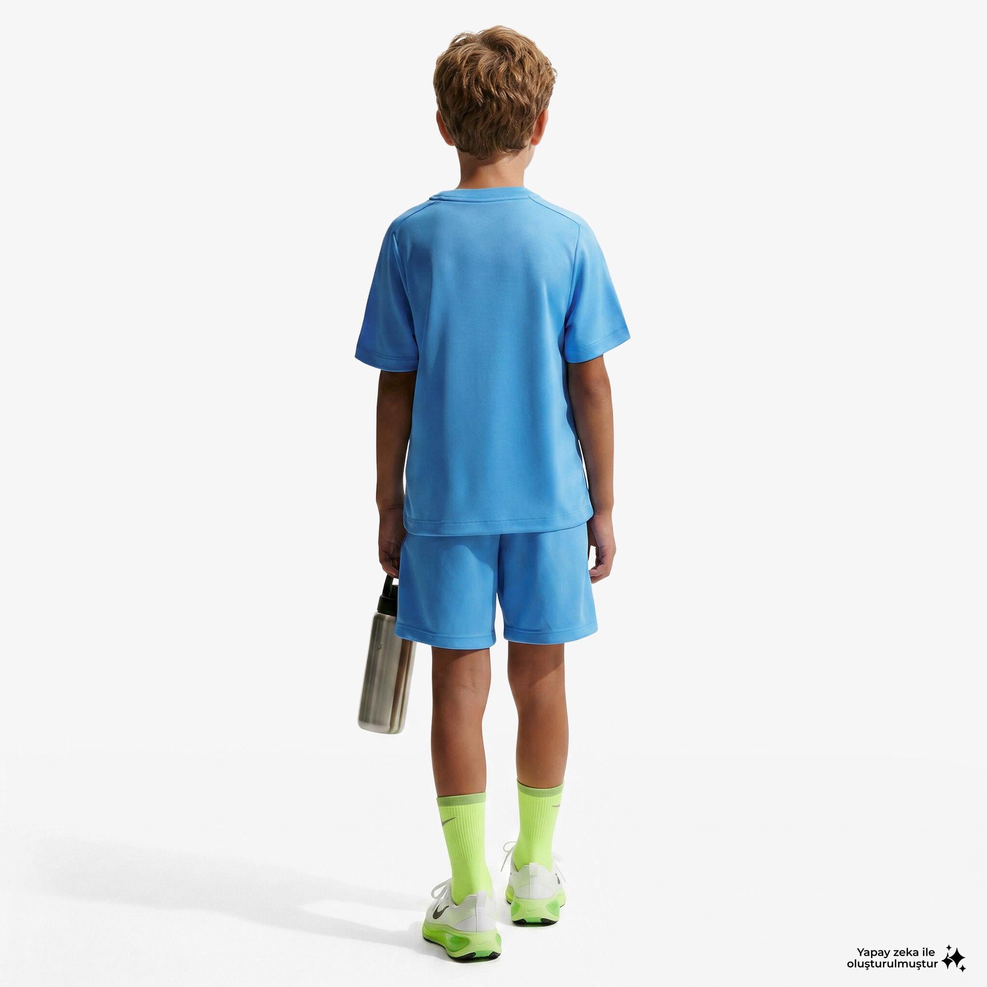 Nike Dri-Fit Multi Çocuk Mavi T-Shirt