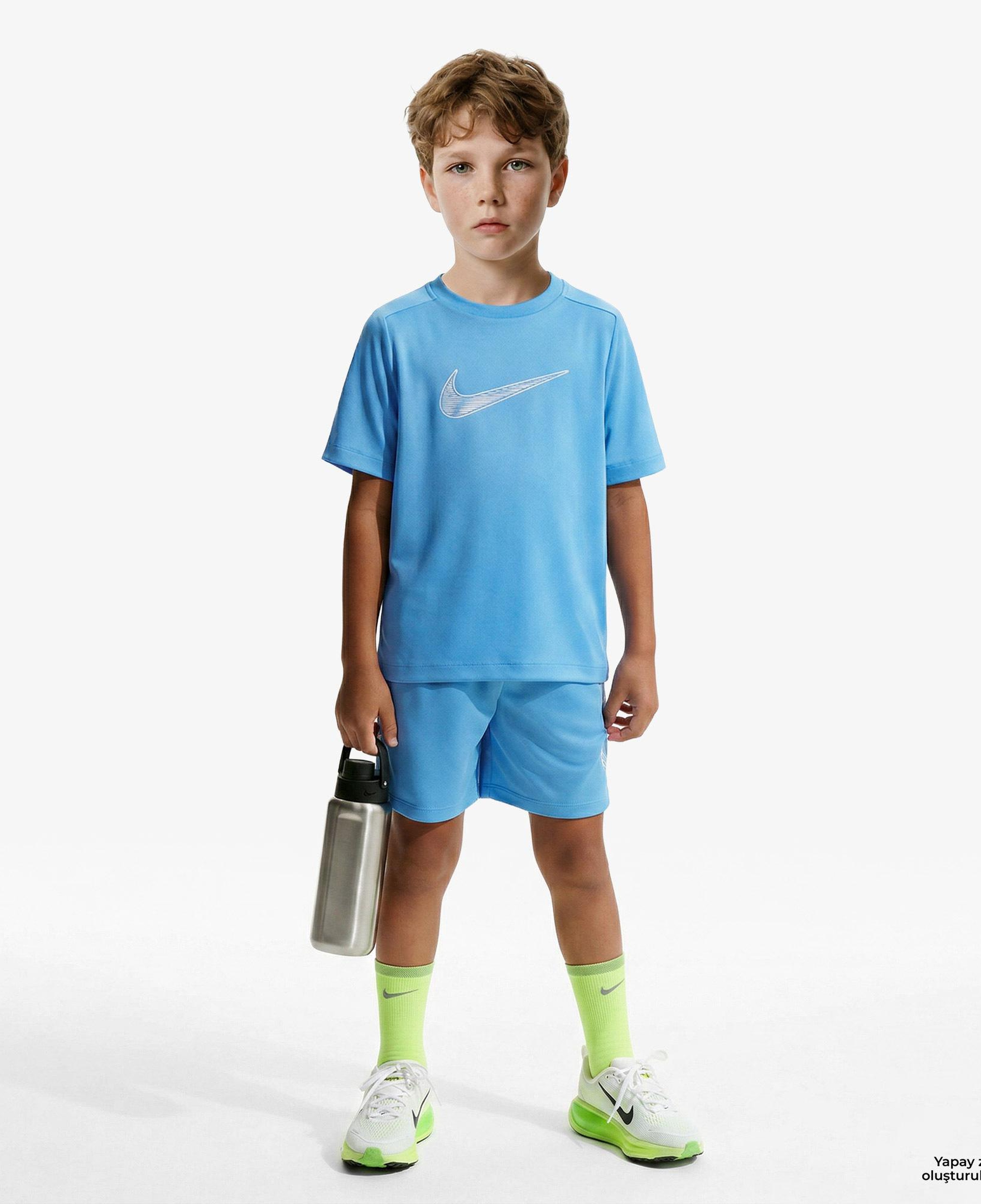 Nike Dri-Fit Multi Çocuk Mavi T-Shirt