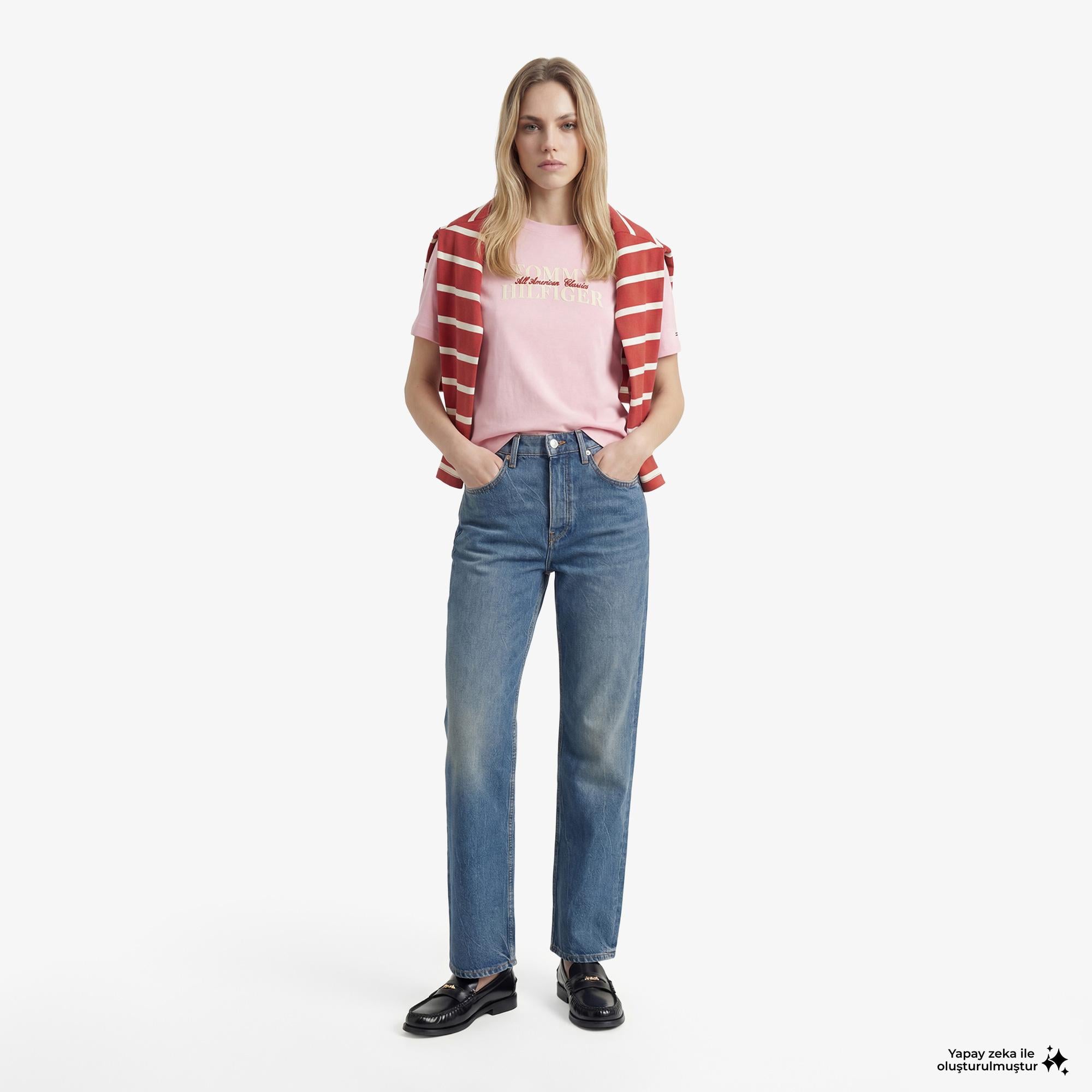 Tommy Hilfiger Classics Kadın Pembe T-Shirt