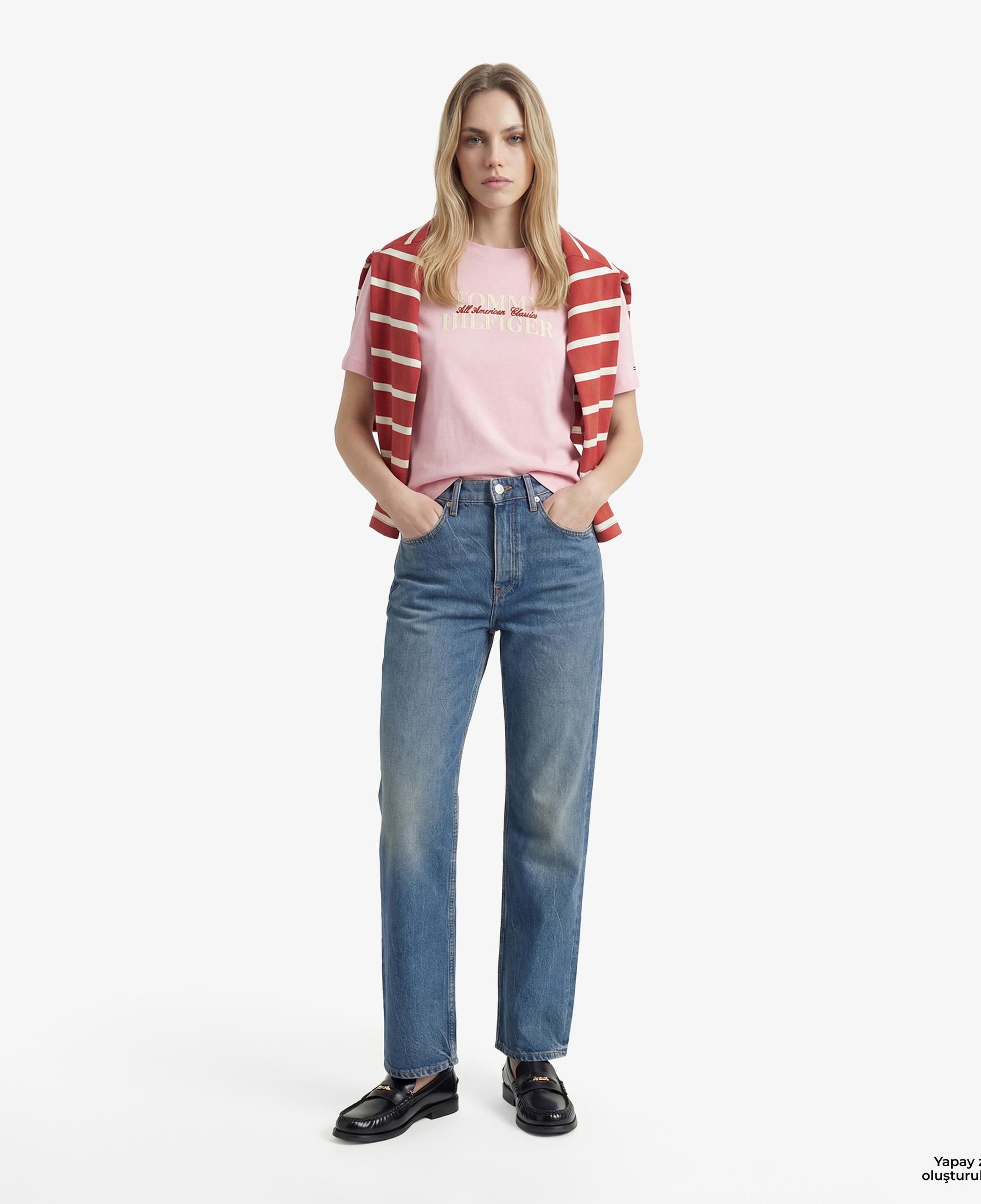 Tommy Hilfiger Classics Kadın Pembe T-Shirt