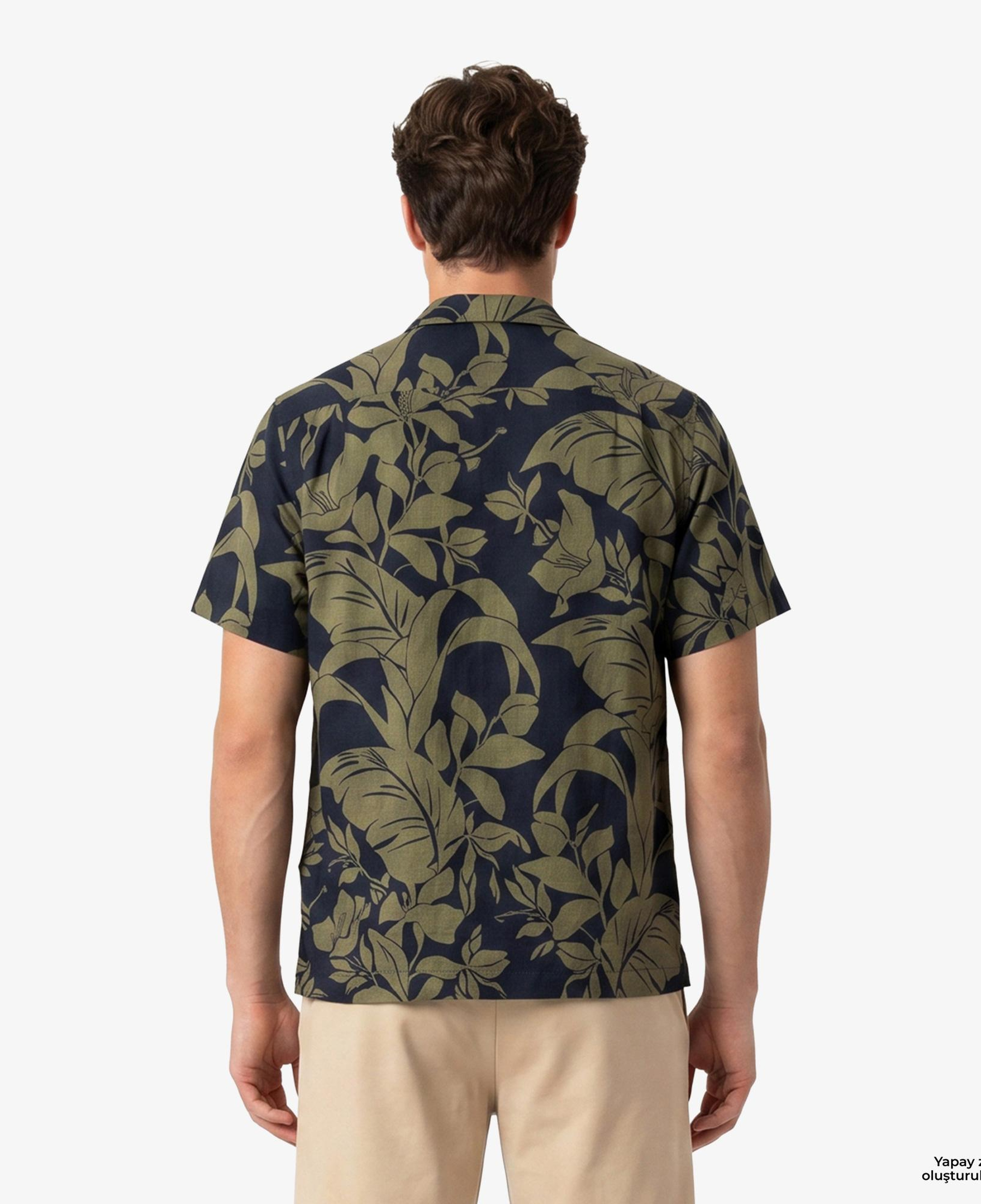 Tommy Hilfiger Mainline Erkek Lacivert Keten Gömlek