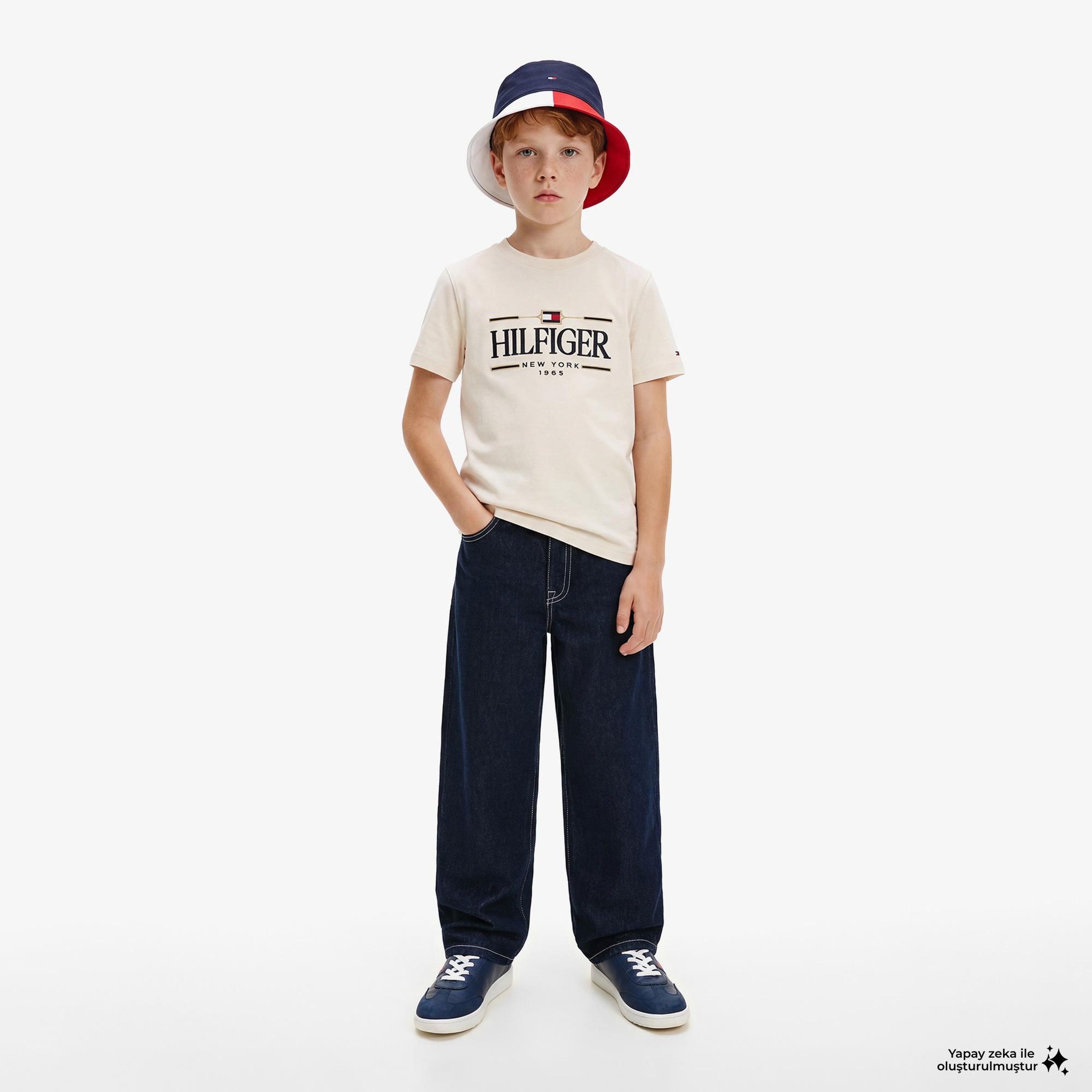 Tommy Hilfiger Icons Çocuk Beyaz T-Shirt