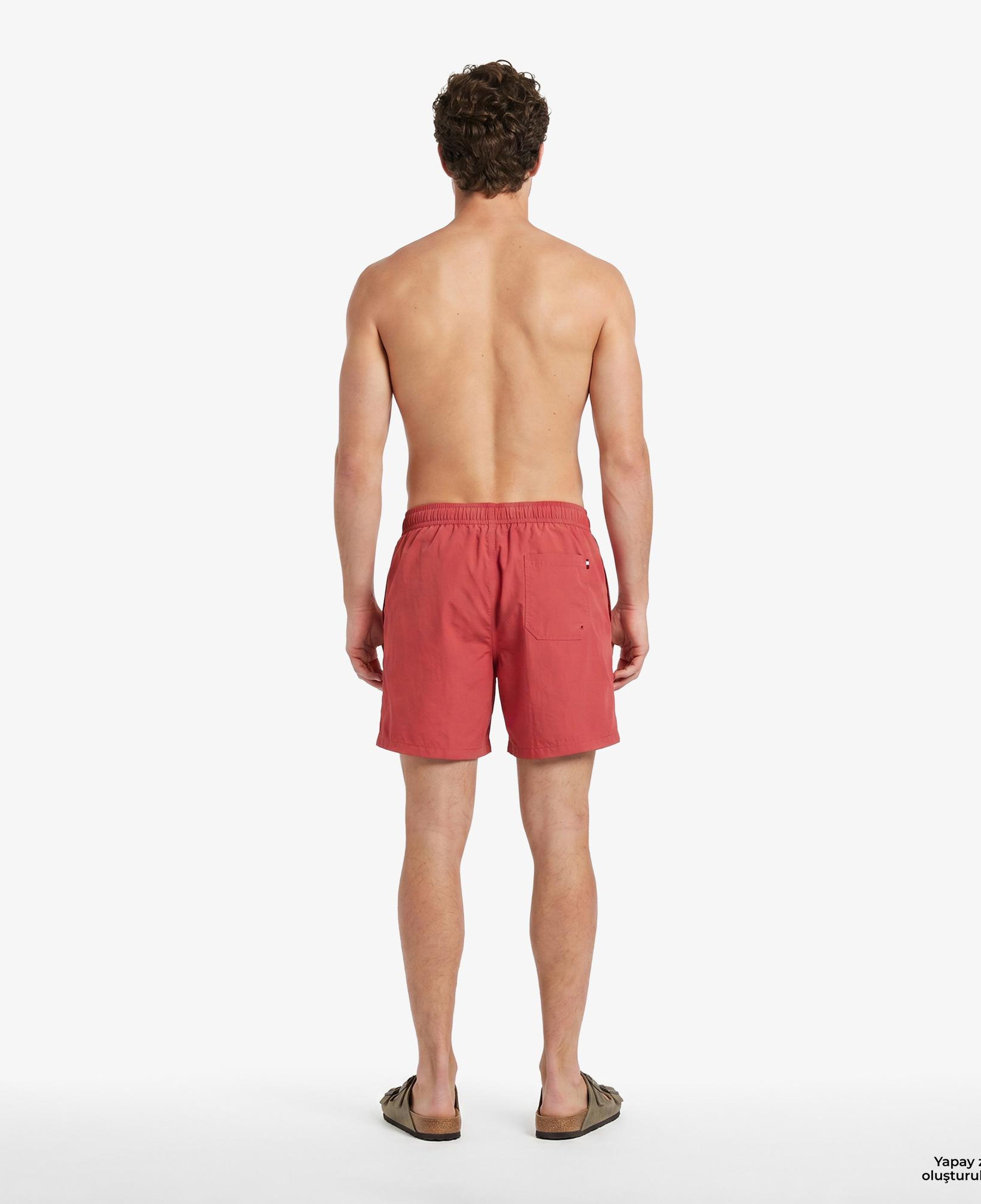 Tommy Hilfiger Essentials Erkek Kırmızı Deniz Şortu