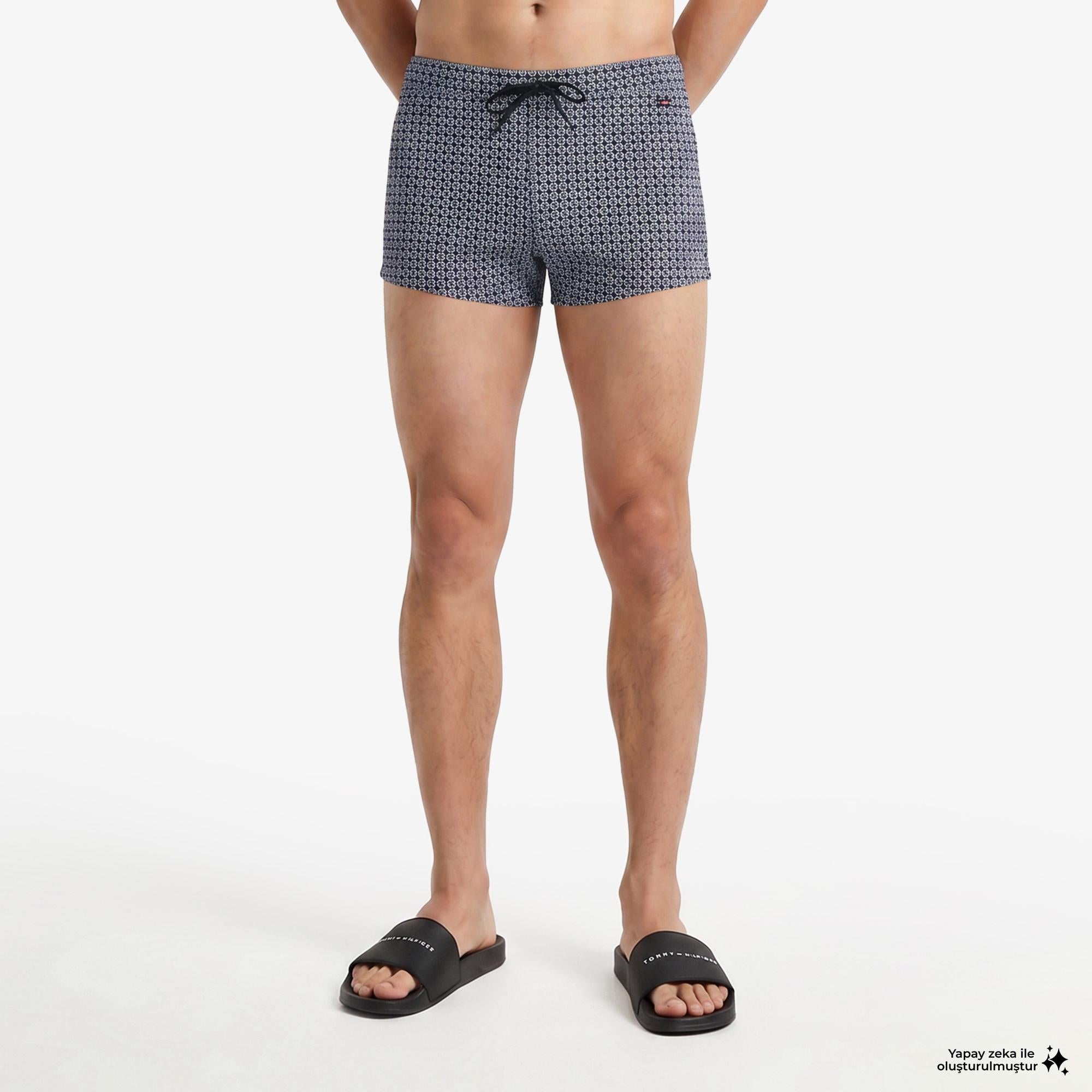 Tommy Hilfiger Essentials Erkek Mavi Deniz Şortu