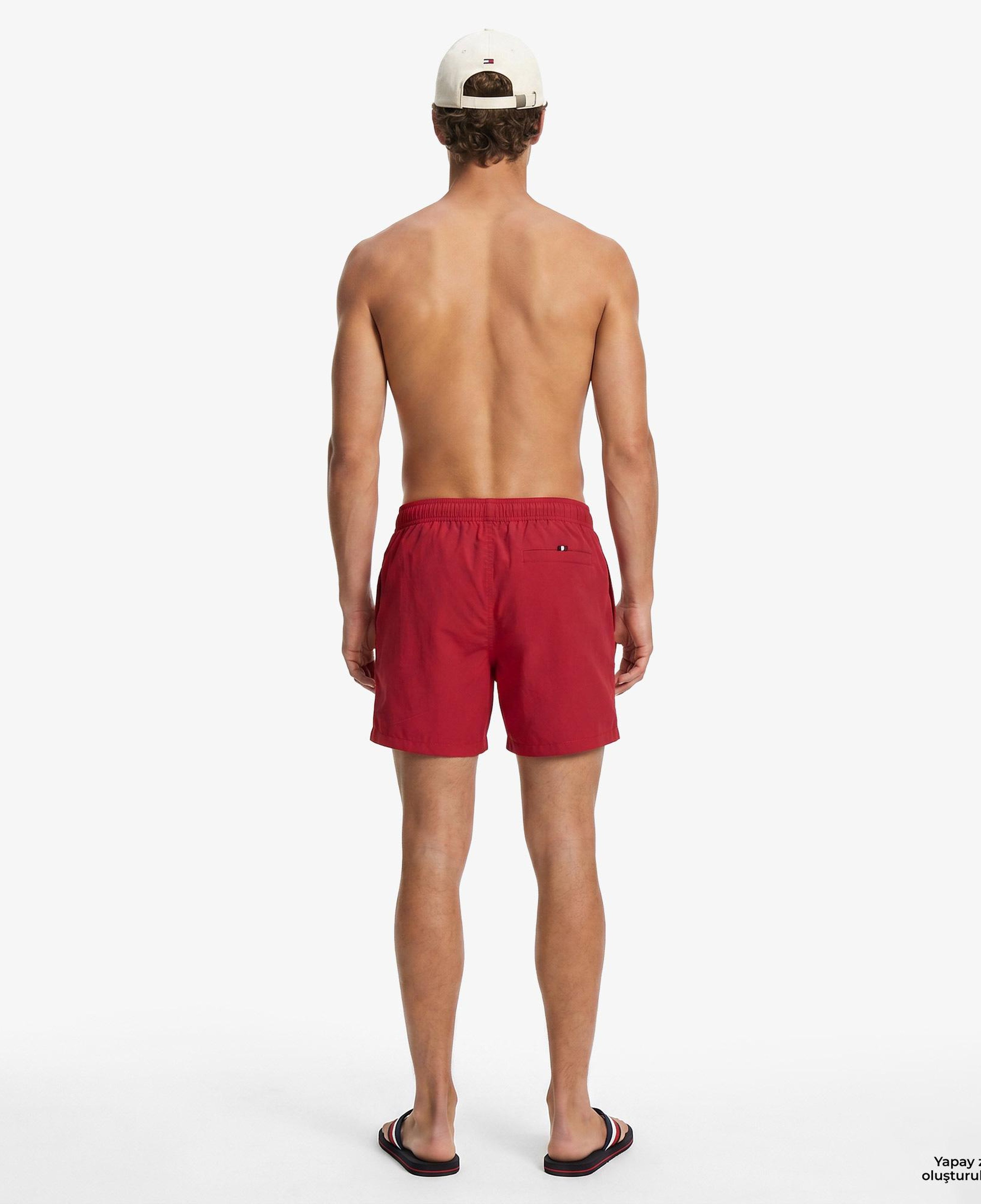Tommy Hilfiger Original Erkek Kırmızı Deniz Şortu