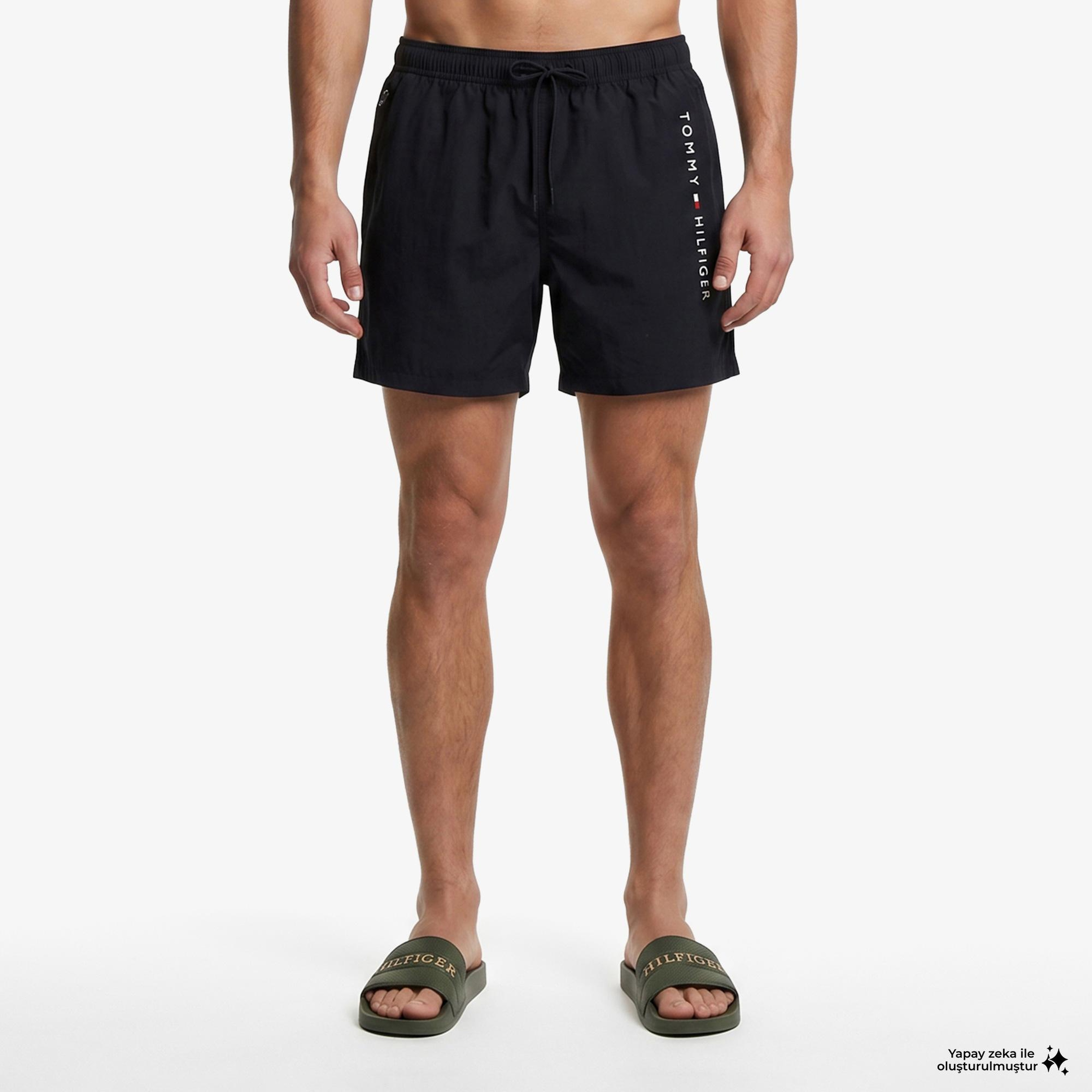 Tommy Hilfiger Original Erkek Lacivert Deniz Şortu
