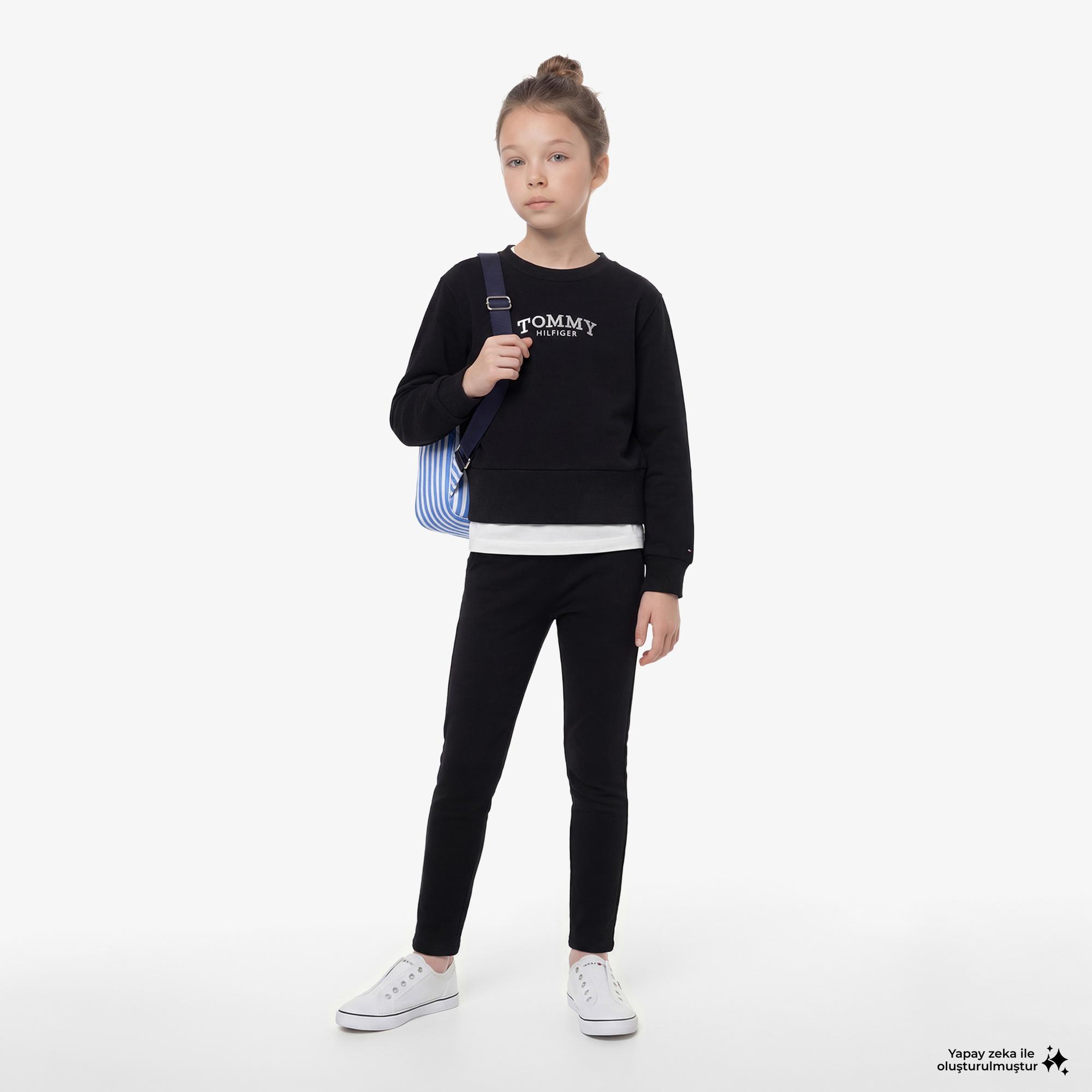 Tommy Hilfiger Essentials Çocuk Siyah Eşofman Takımı