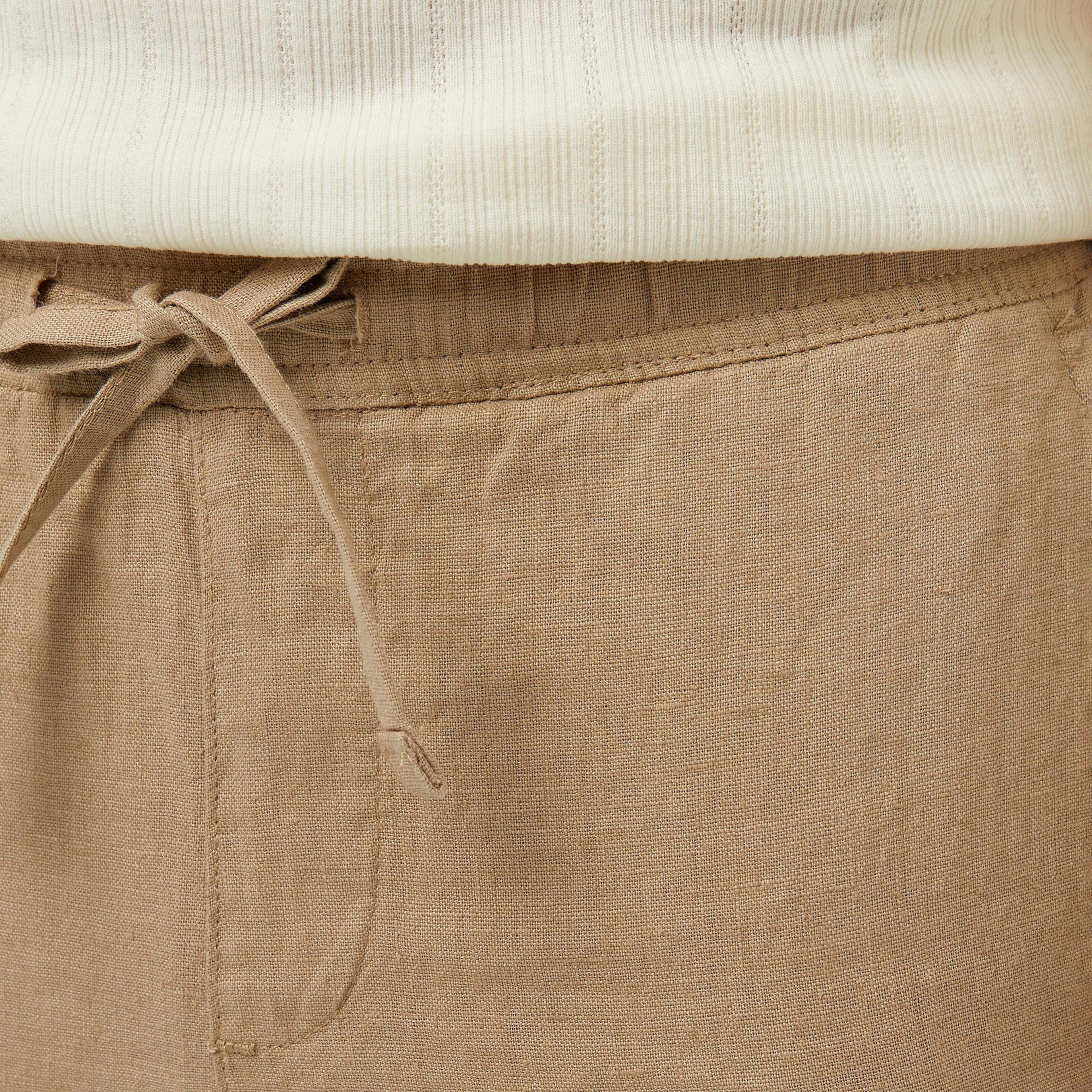 Nautica Erkek Bej Jogger Keten Pantolon