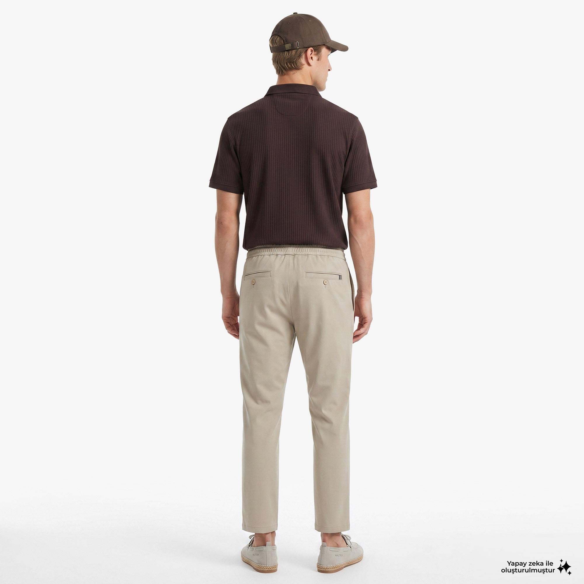 Nautica Erkek Bej Jogger Fit Pantolon
