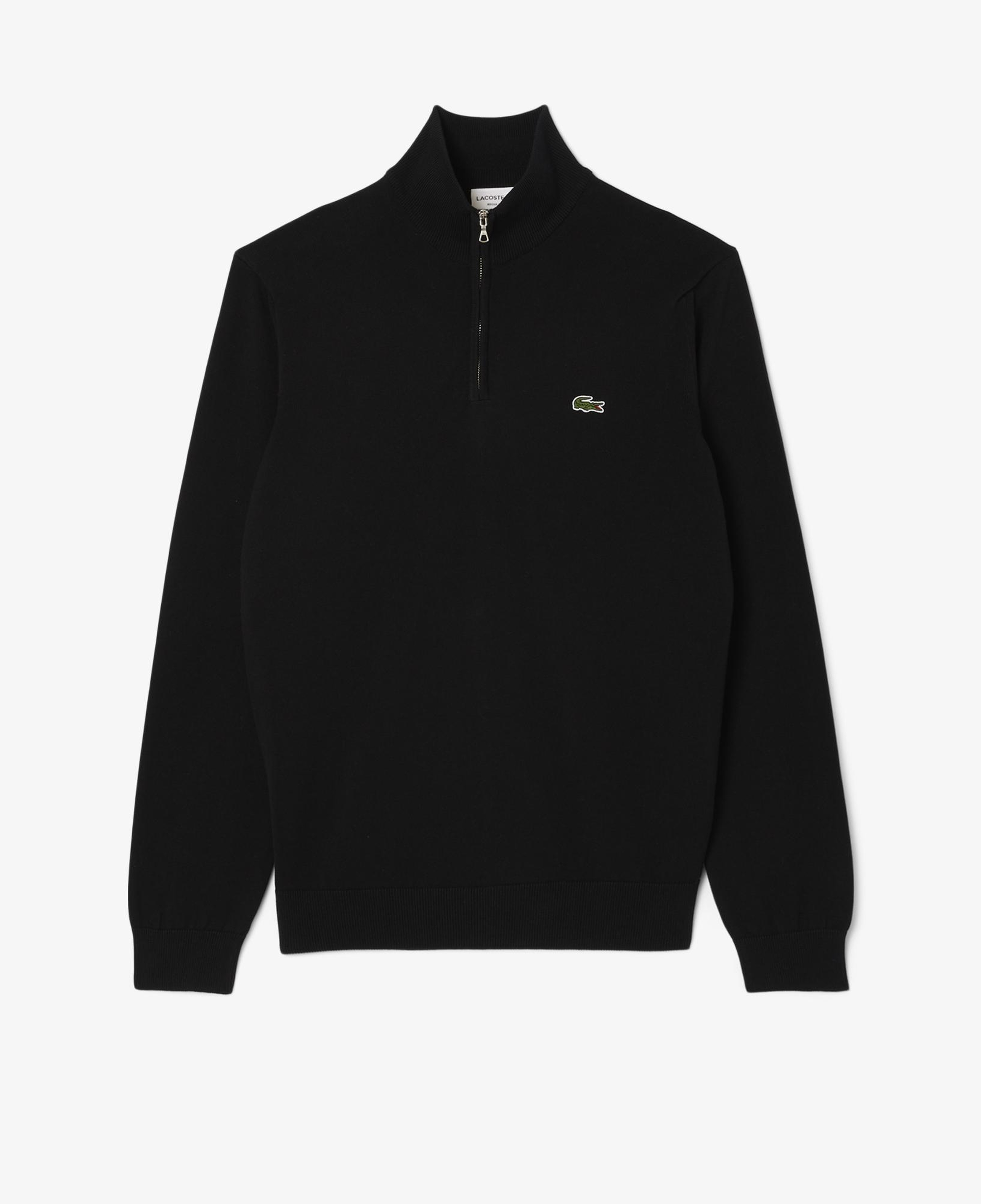 Lacoste Erkek Regular Fit Yarım Fermuarlı Lacivert Kazak