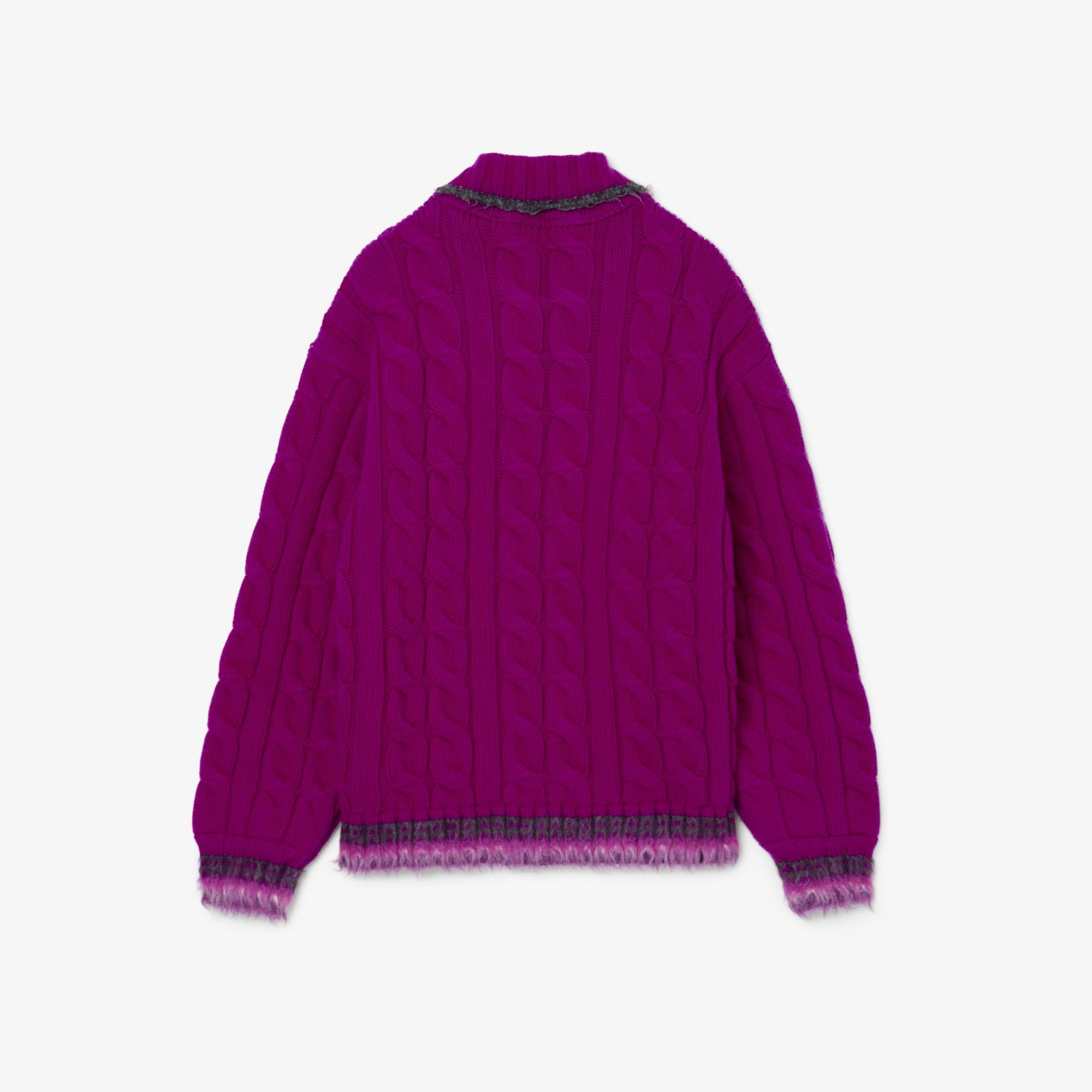 Lacoste Runway Erkek Regular Fit Polo Yaka Pembe Yün Kazak