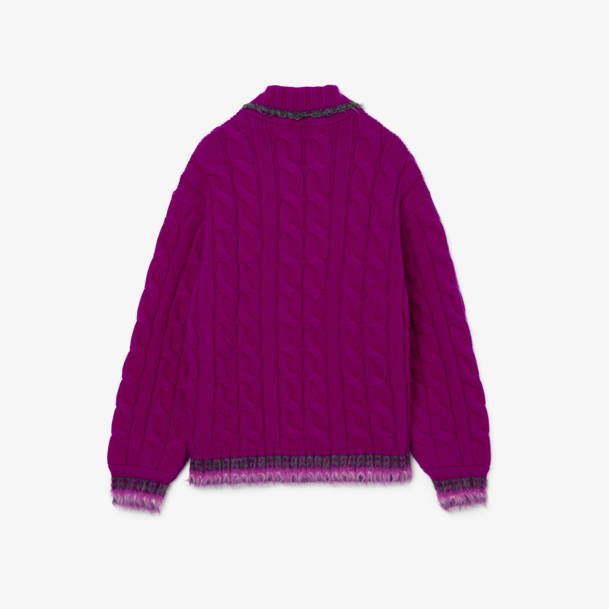 Lacoste Runway Erkek Regular Fit Polo Yaka Pembe Yün Kazak