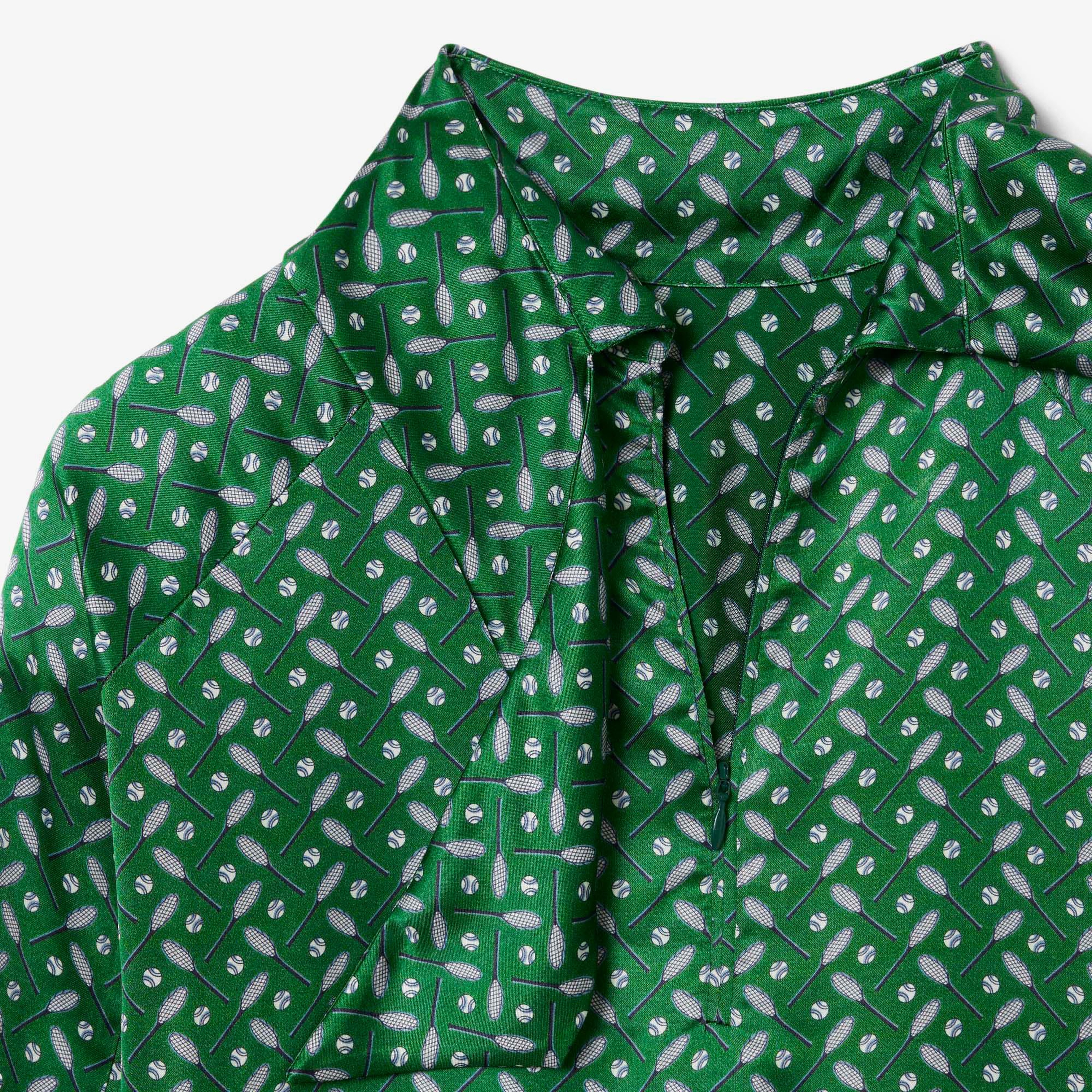 Lacoste Runway Kadın Desenli Yeşil Bluz