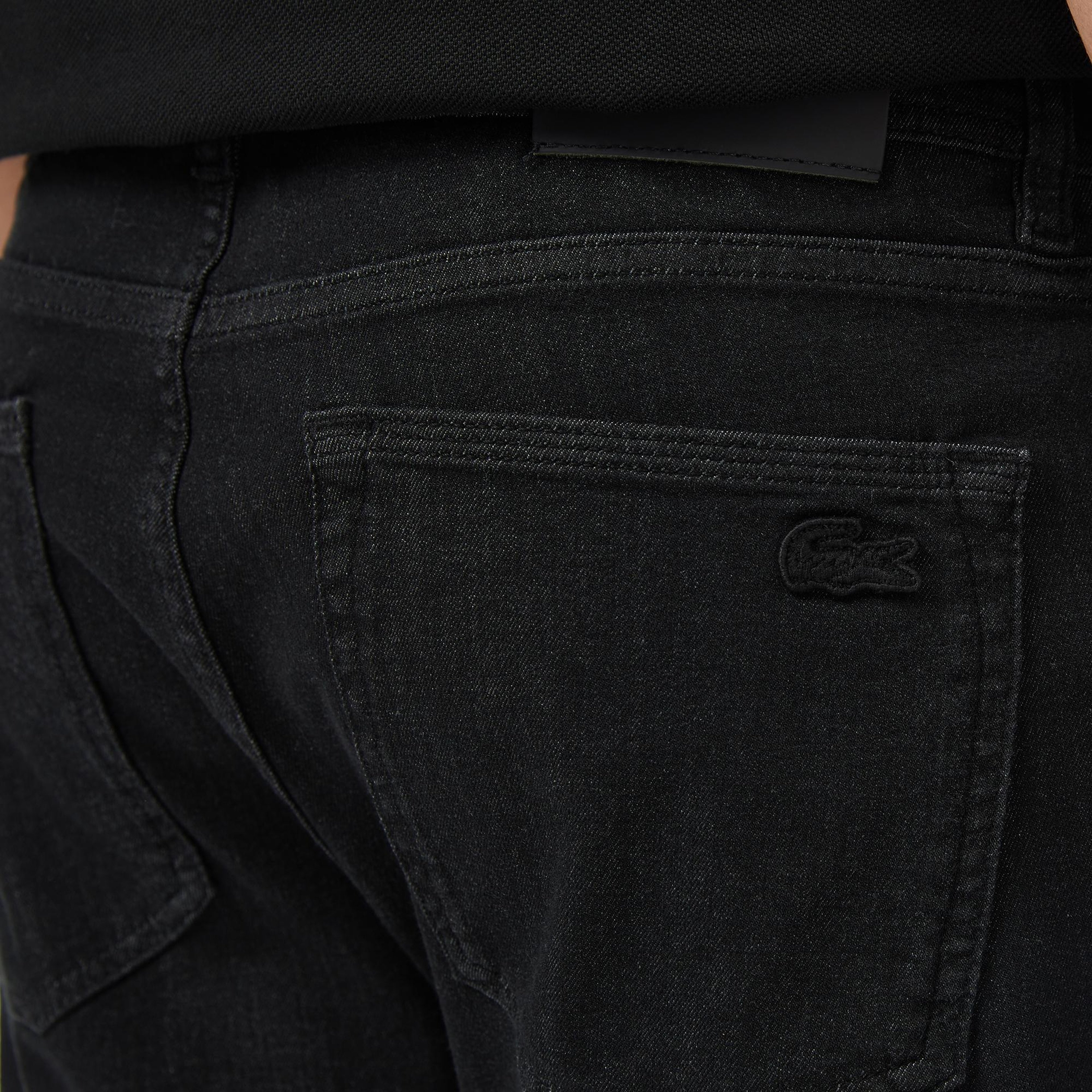Erkek Slim Fit Siyah Jean Pantolon