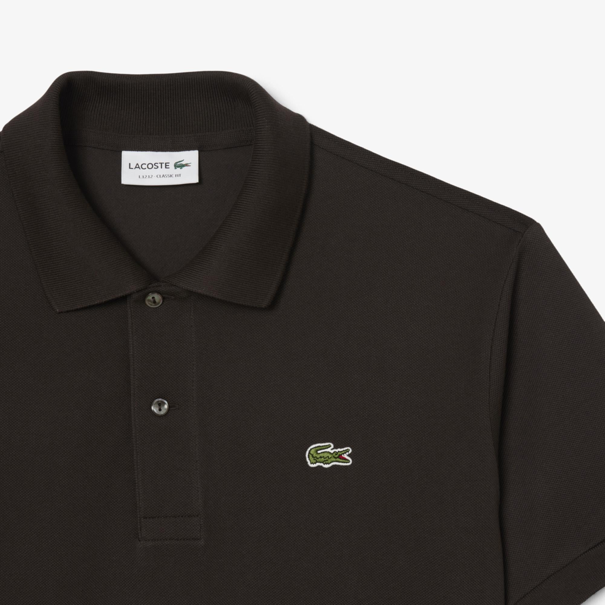 Lacoste L.12.12 Erkek Classic Fit Koyu Kahverengi Polo