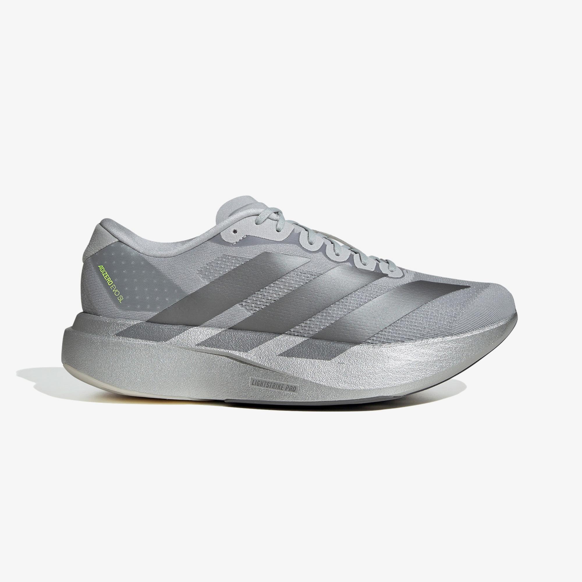 adidas Adizero Evo Sl Erkek Gri Koşu Ayakkabısı