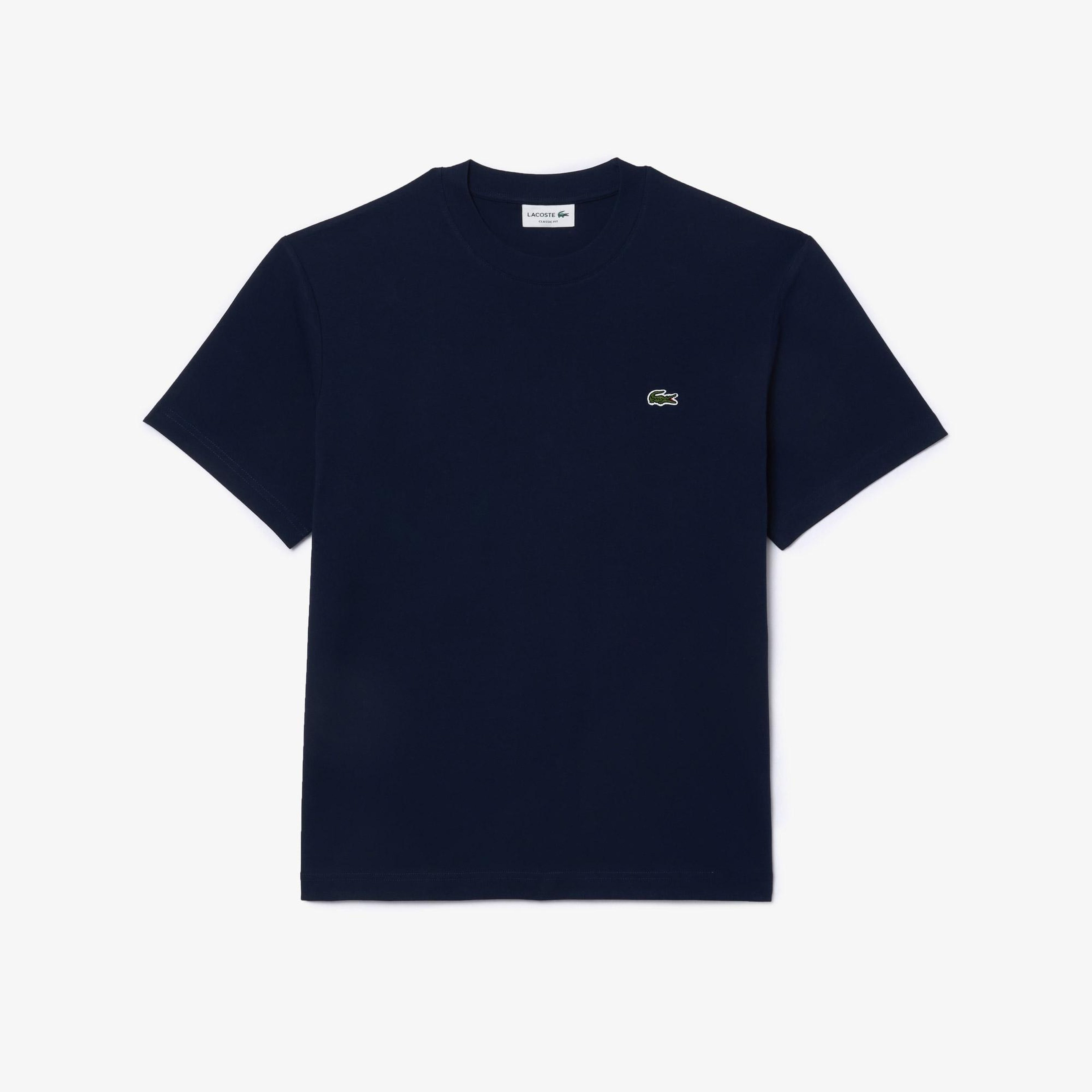 Erkek Classic Fit Bisiklet Yaka Lacivert T-Shirt