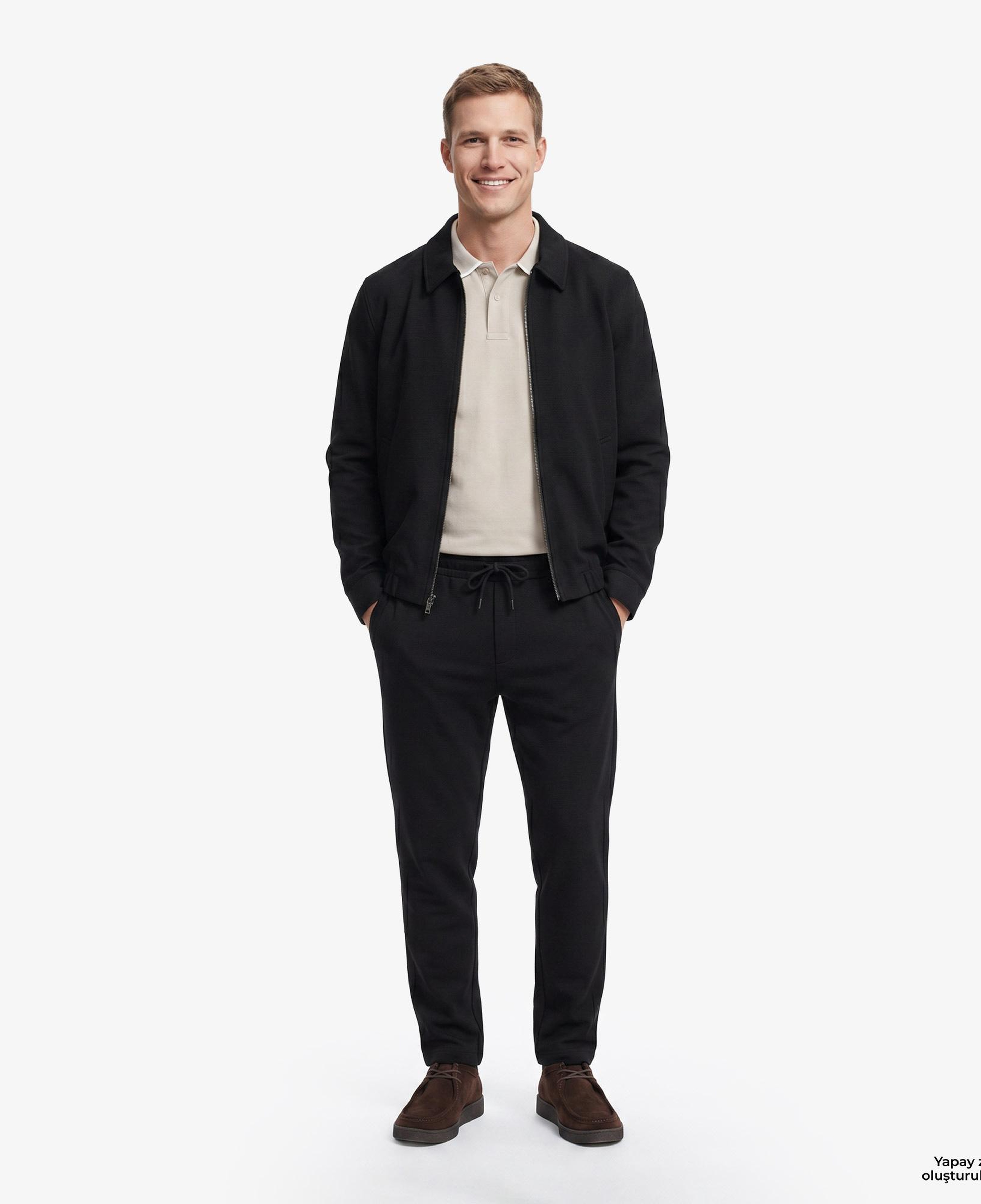 Nautica Erkek Siyah Regular Fit Ceket