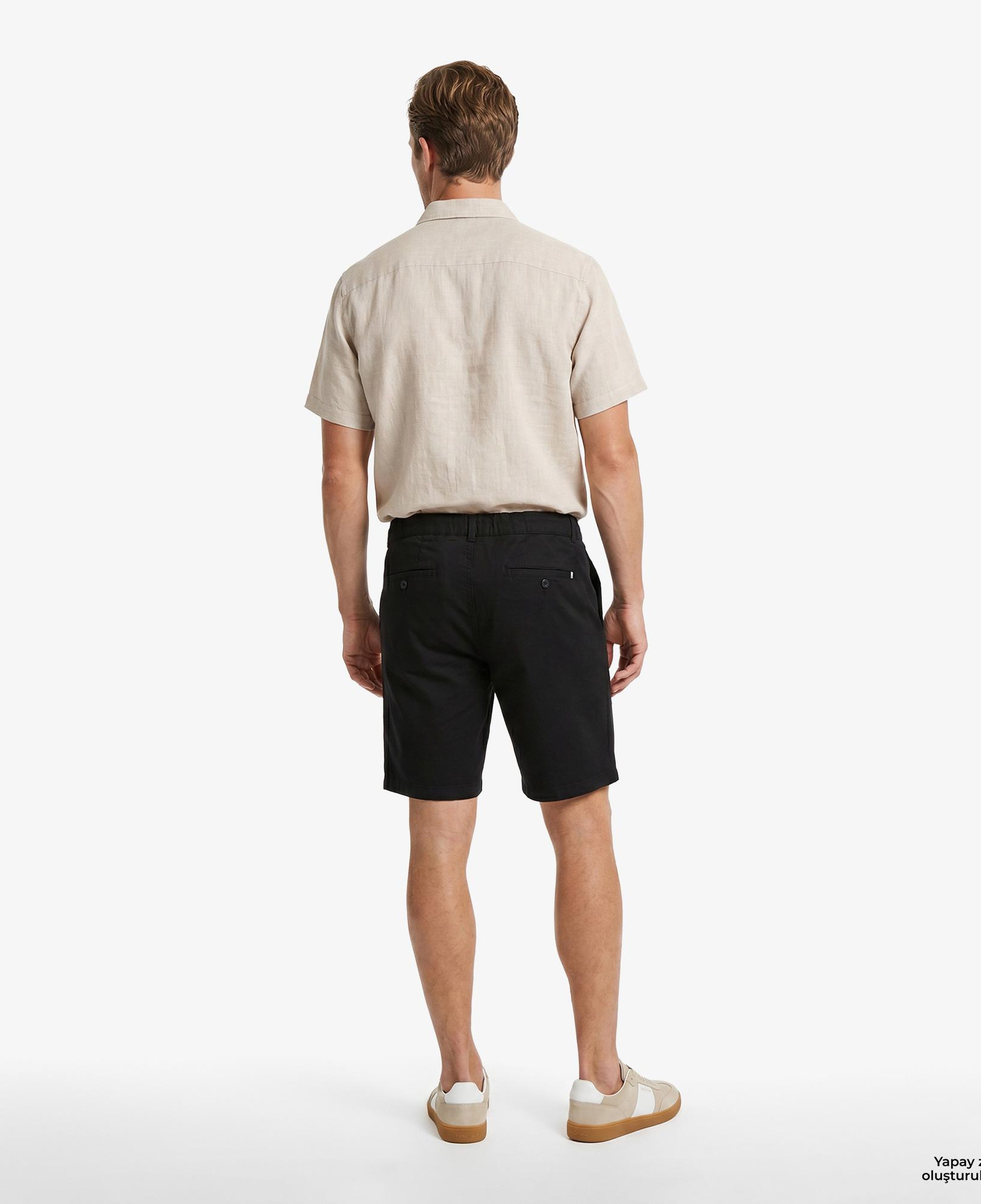 Nautica Erkek Siyah Regular Fit Şort