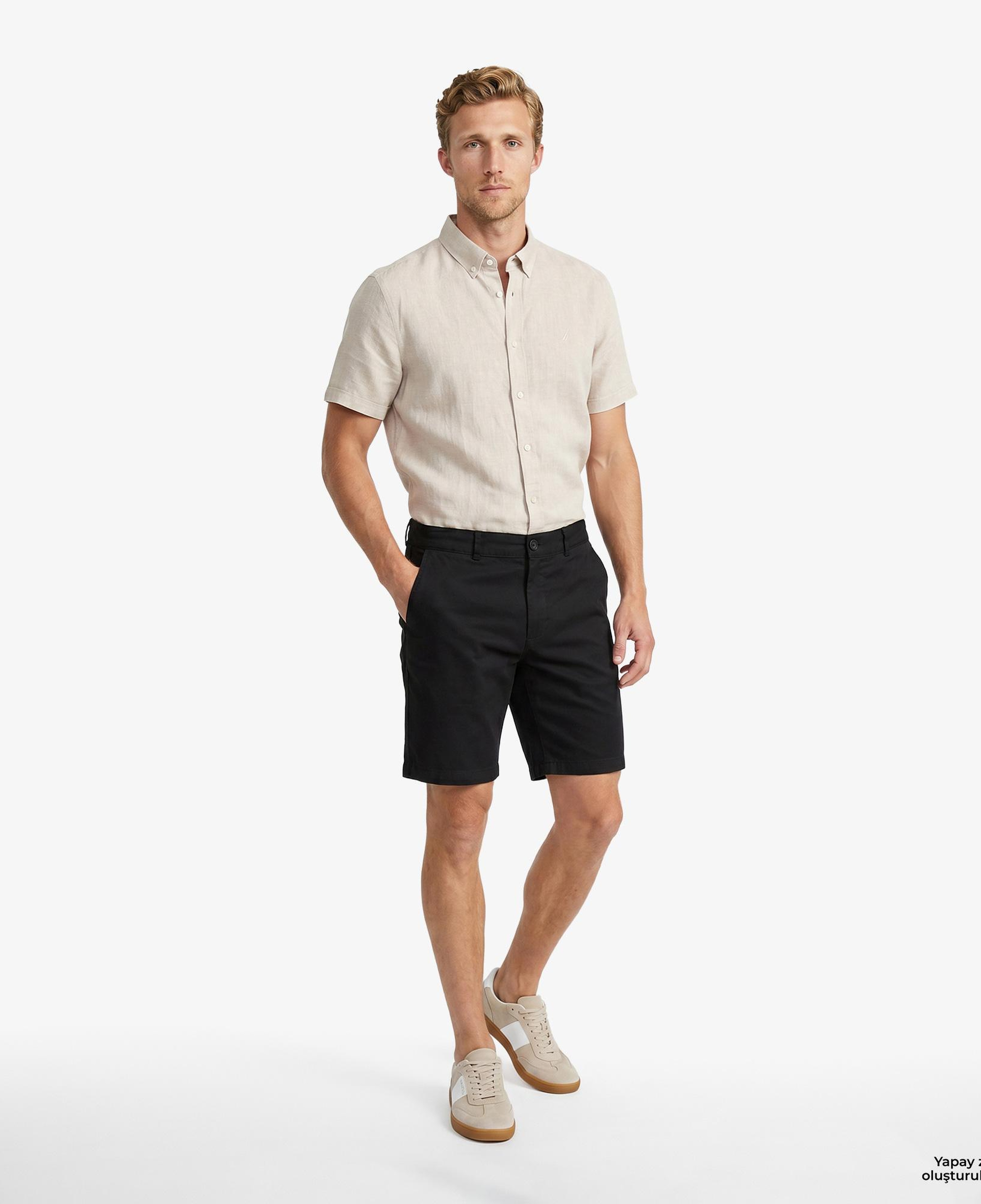 Nautica Erkek Siyah Regular Fit Şort